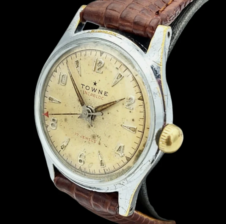 1950's TOWNE Watch 17 Jewels Incabloc AS 1187 / 94 - Image 10