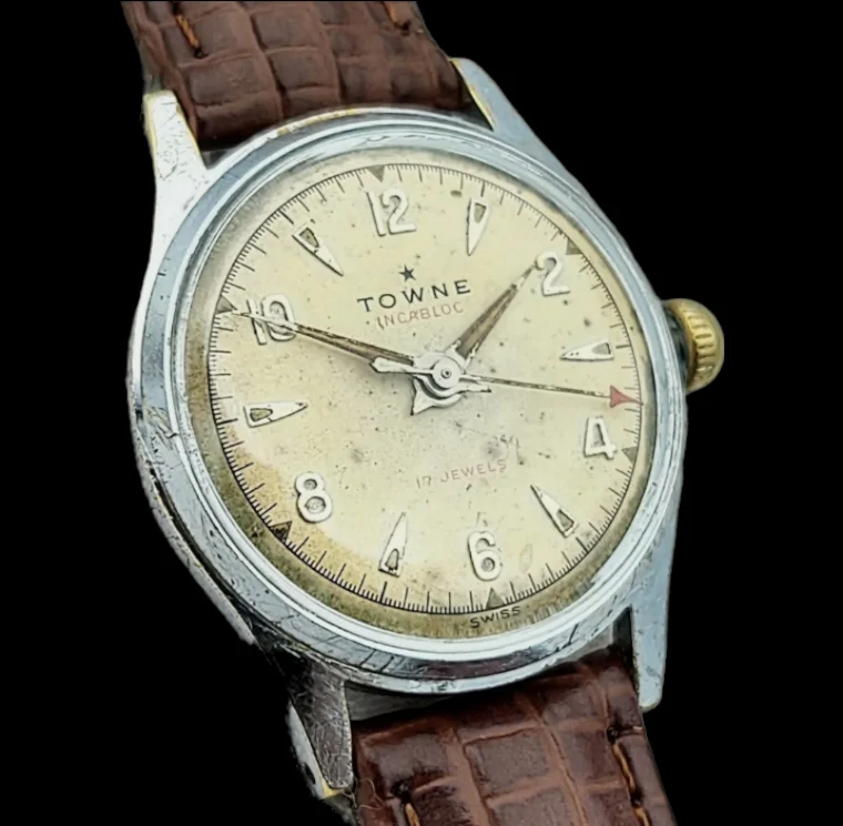 1950's TOWNE Watch 17 Jewels Incabloc AS 1187 / 94 - Image 11