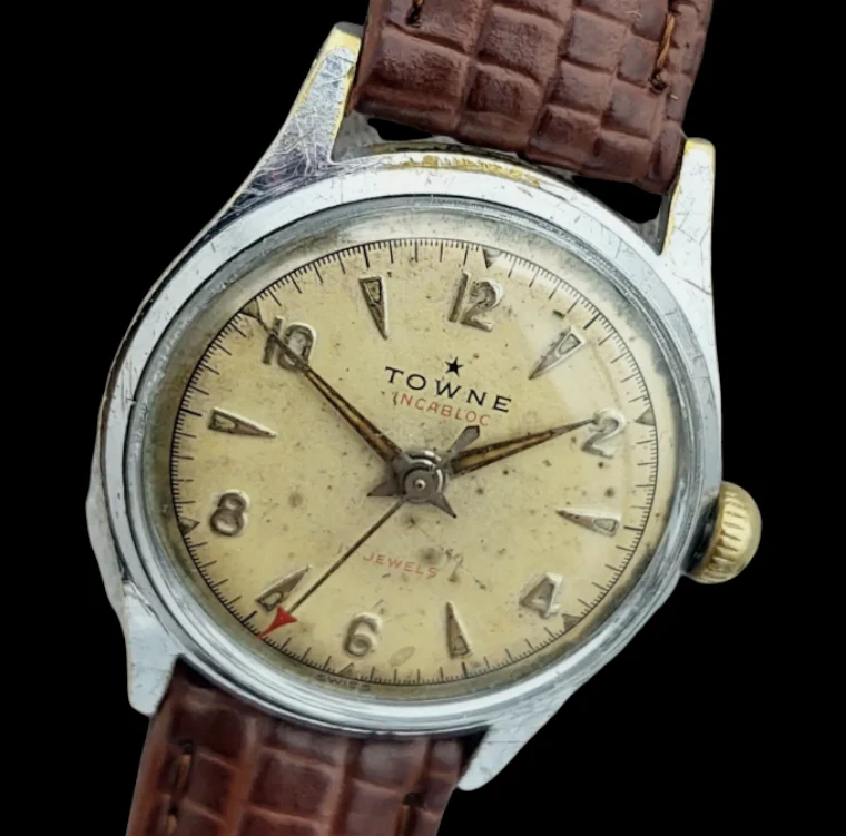 1950's TOWNE Watch 17 Jewels Incabloc AS 1187 / 94 - Image 12