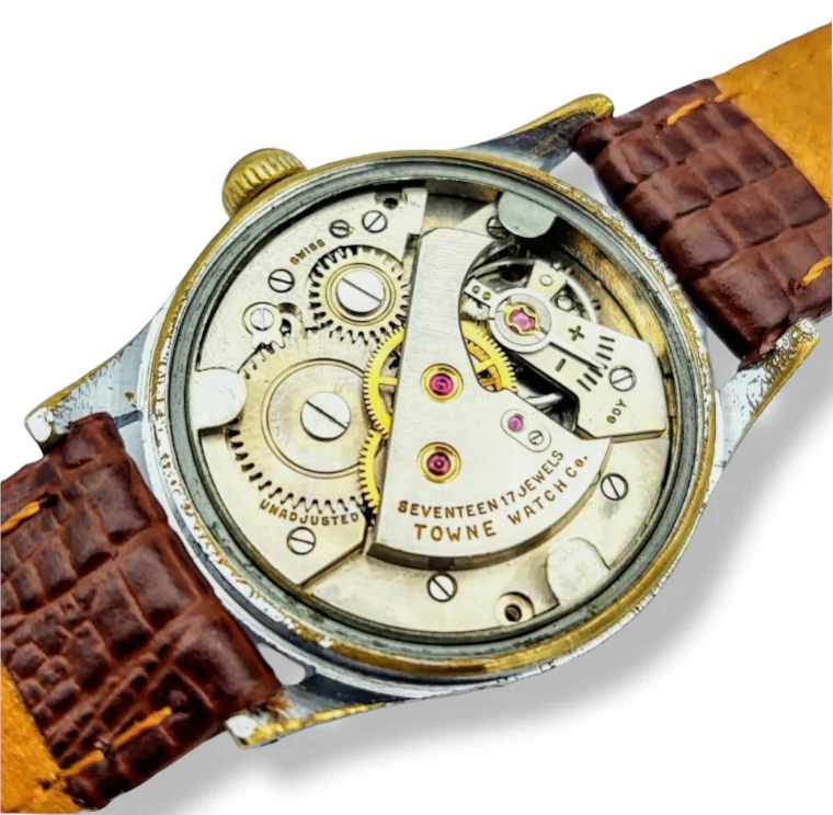 1950's TOWNE Watch 17 Jewels Incabloc AS 1187 / 94 - Image 6