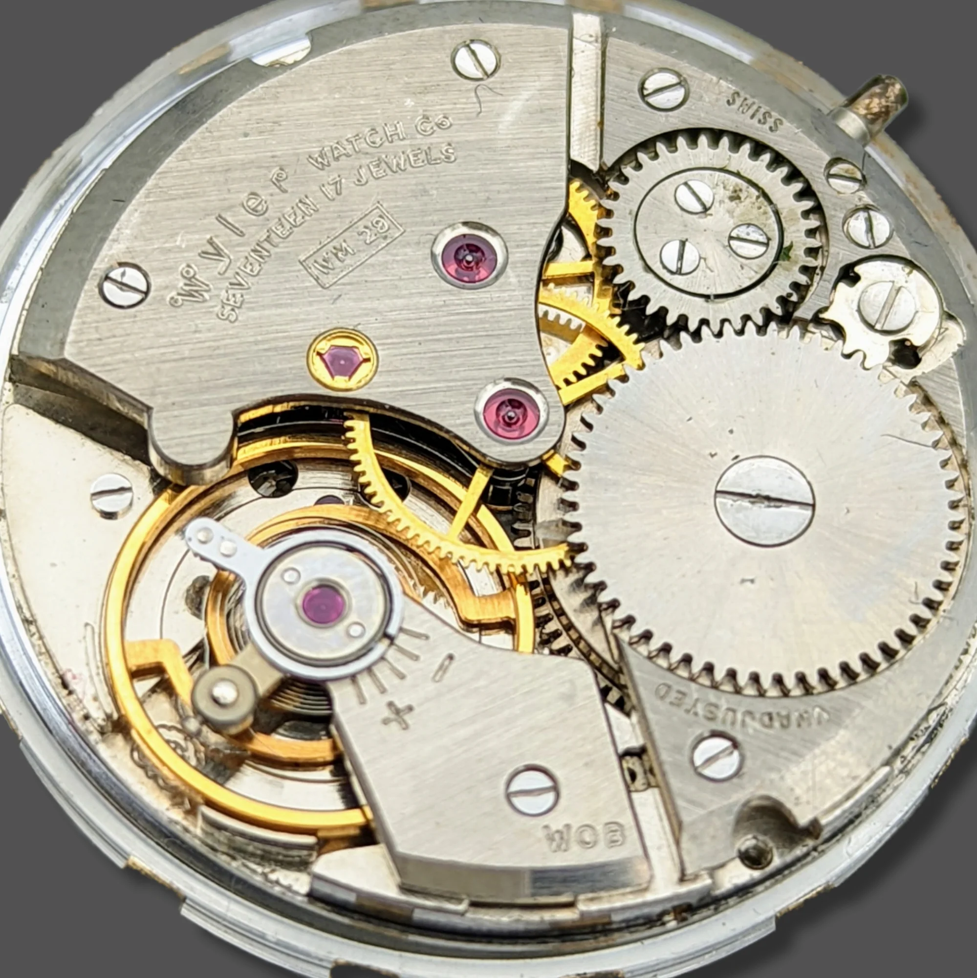 1950's WYLER Incaflex Watch 17 Jewels Cal. WM 29 / ETA 1100 Swiss - Image 12