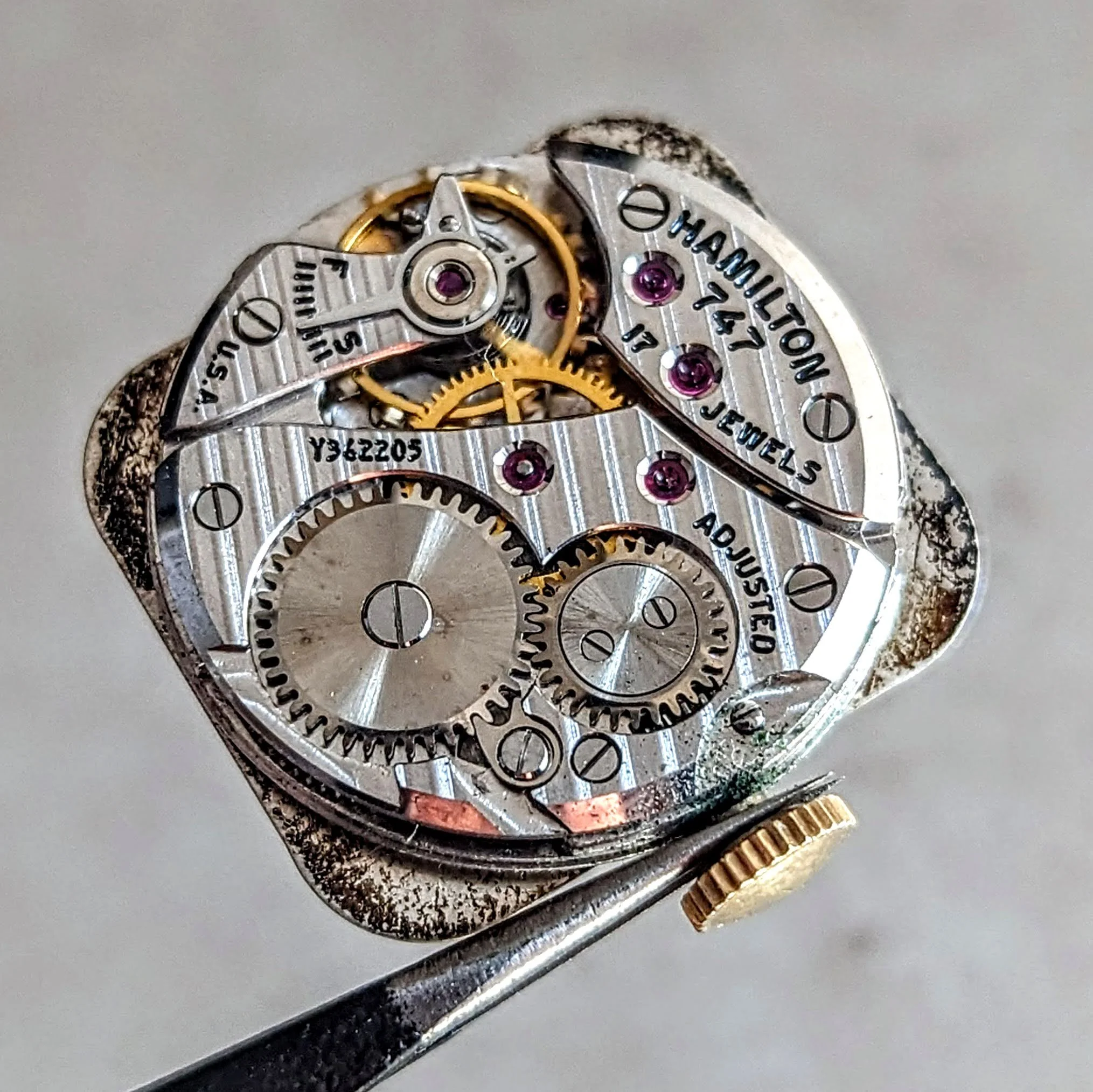 1951-52 HAMILTON Emery Wristwatch 10K G.F. Watch Grade 747 U.S.A. Made Watch - Image 16