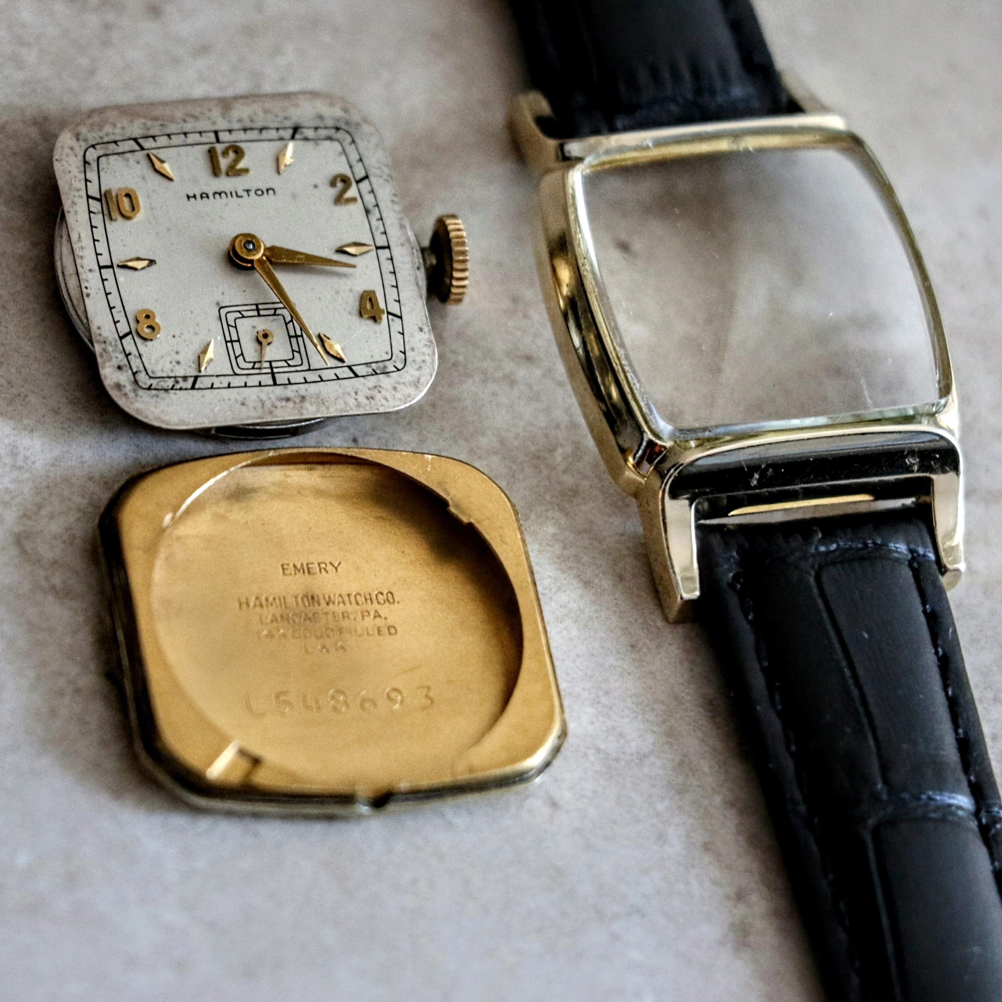 1951-52 HAMILTON Emery Wristwatch 10K G.F. Watch Grade 747 U.S.A. Made Watch - Image 17