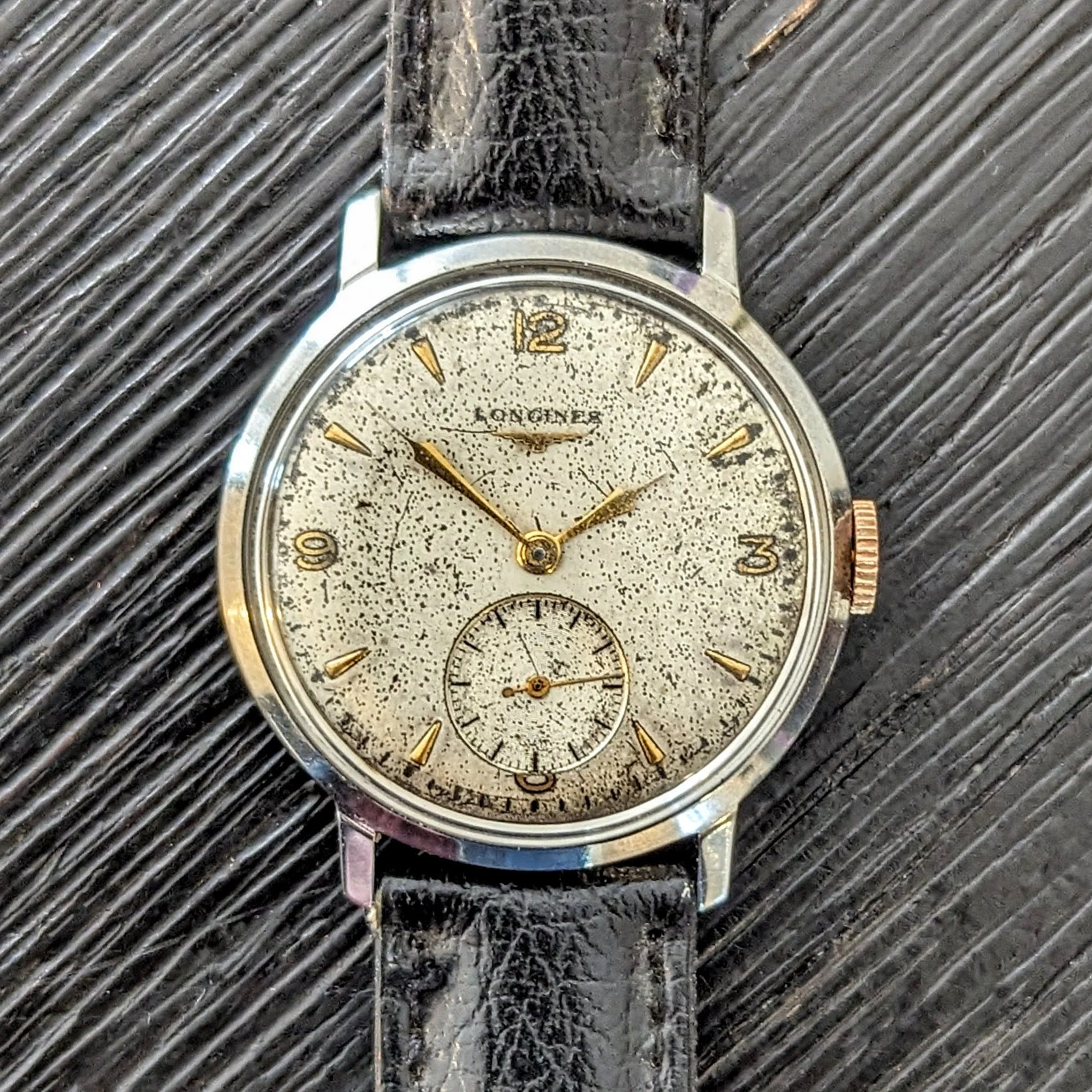 1951 LONGINES Wristwatch 17 Jewels Cal. 27M 34mm Vintage Watch All SS - Image 7