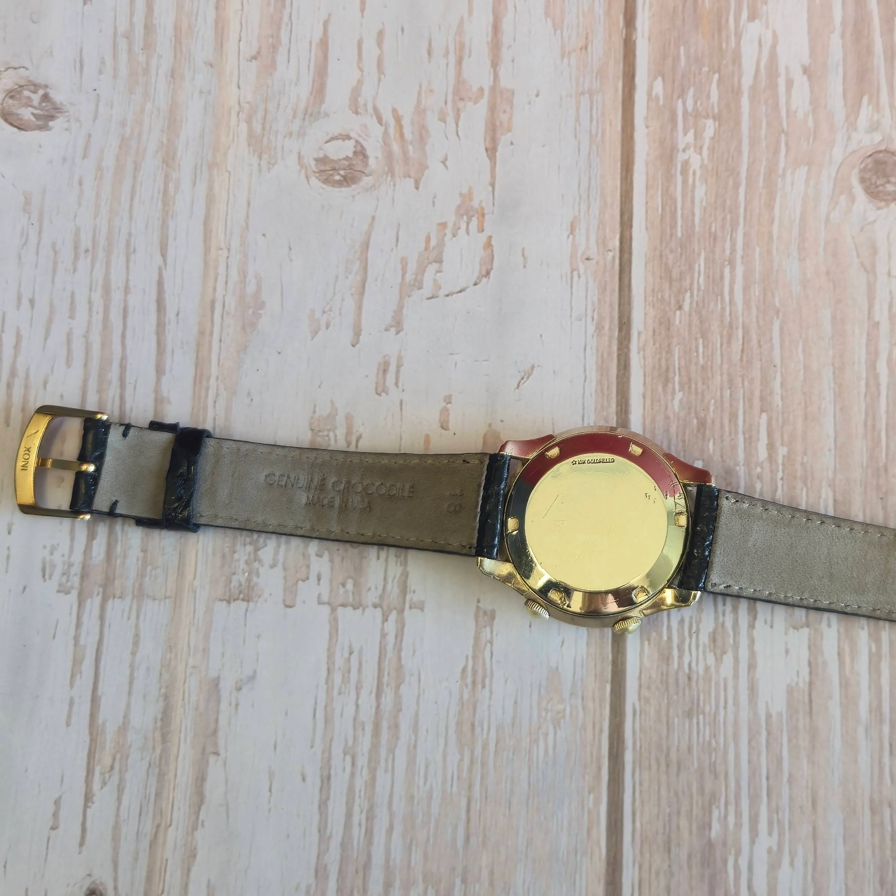 1953 LeCoultre Memovox Wrist Alarm Watch Cal. 814 17J 35mm 10K GF Wristwatch - Image 7