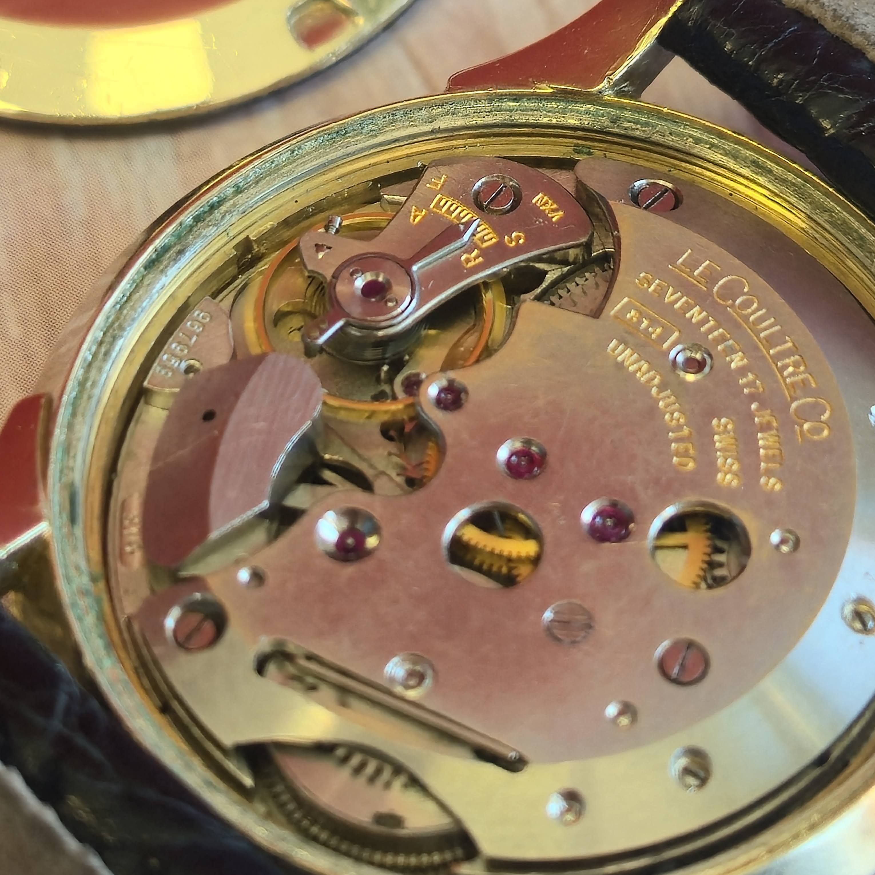 1953 LeCoultre Memovox Wrist Alarm Watch Cal. 814 17J 35mm 10K GF Wristwatch - Image 9