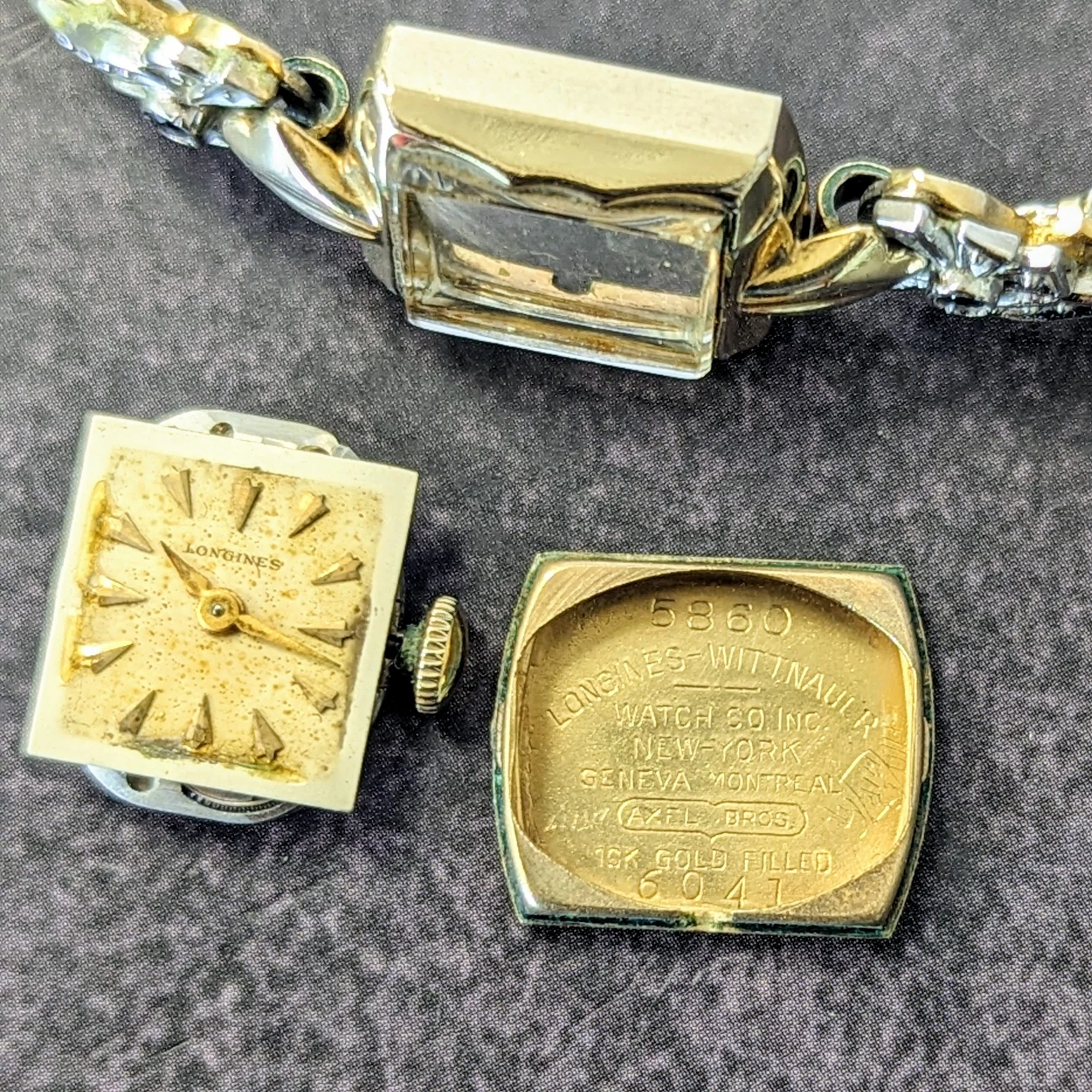 1954 Longines Ladies Watch 17J Cal. 4LL Fancy Lugs & Flex Band 5860 Swiss Made Wristwatch - Image 16