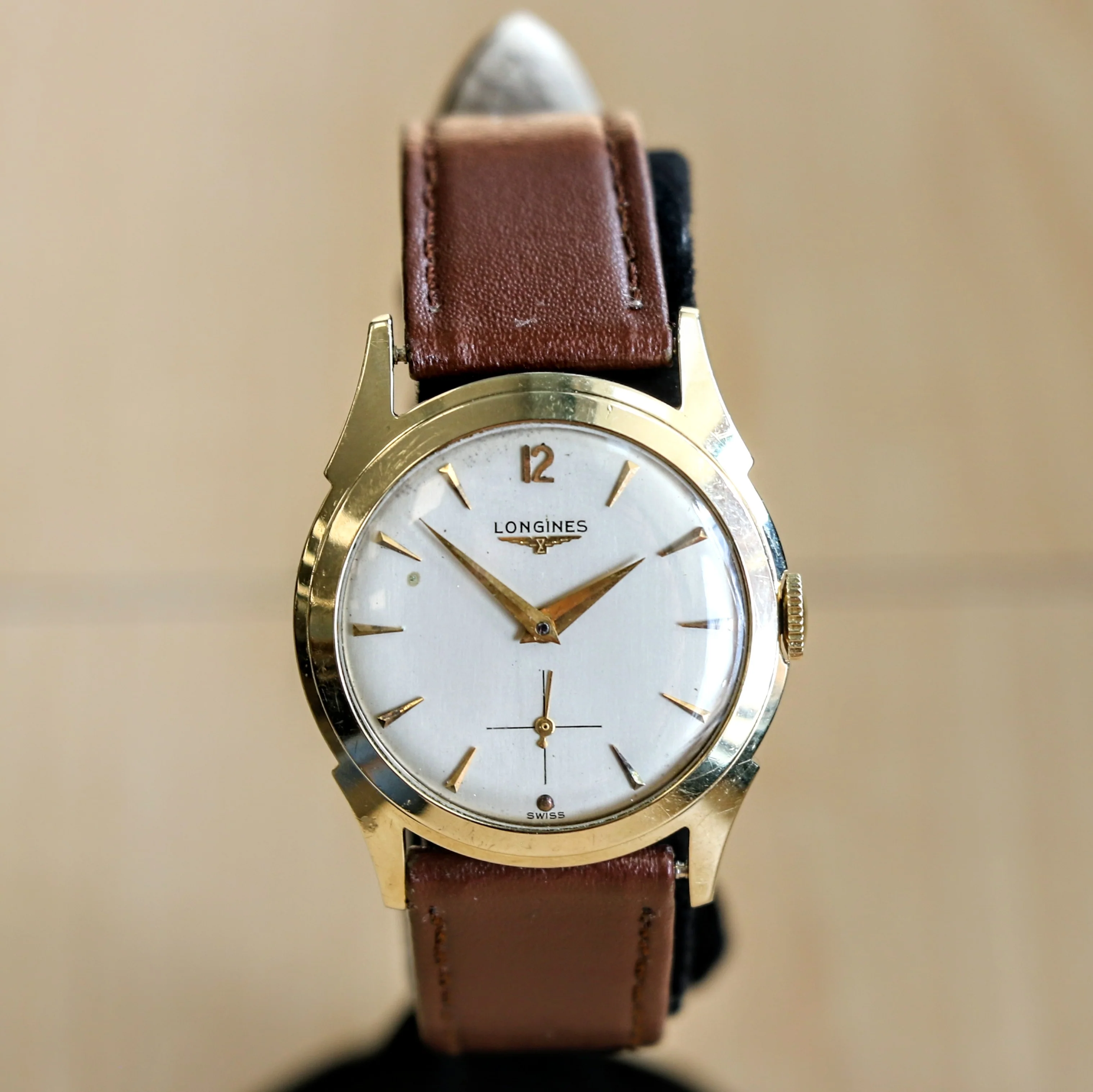 1954 LONGINES Watch 17 Jewels Ref. 2117 Cal. 23Z  Vintage 14K GOLD Wristwatch - Image 2