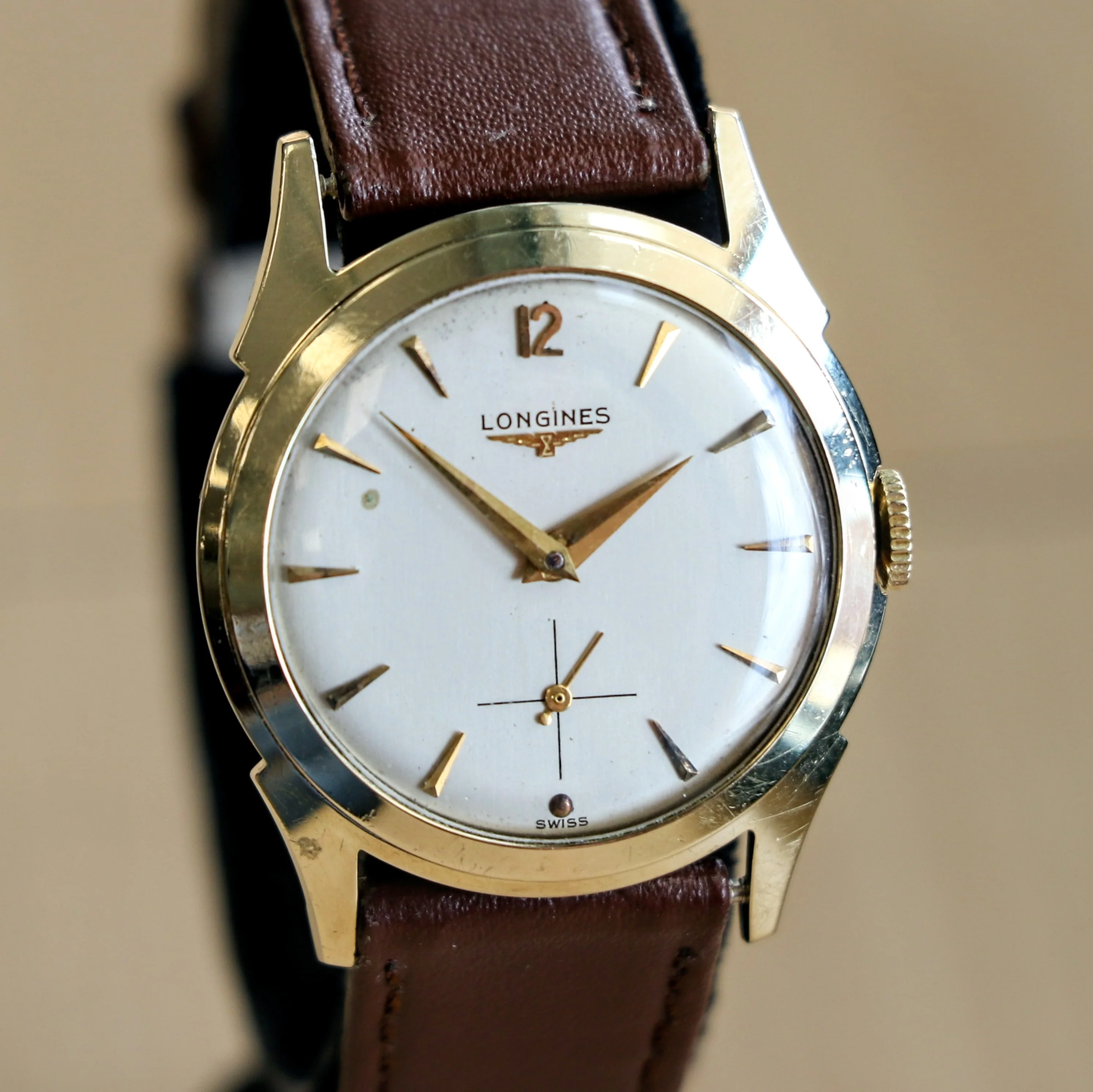 1954 LONGINES Watch 17 Jewels Ref. 2117 Cal. 23Z  Vintage 14K GOLD Wristwatch - Image 3