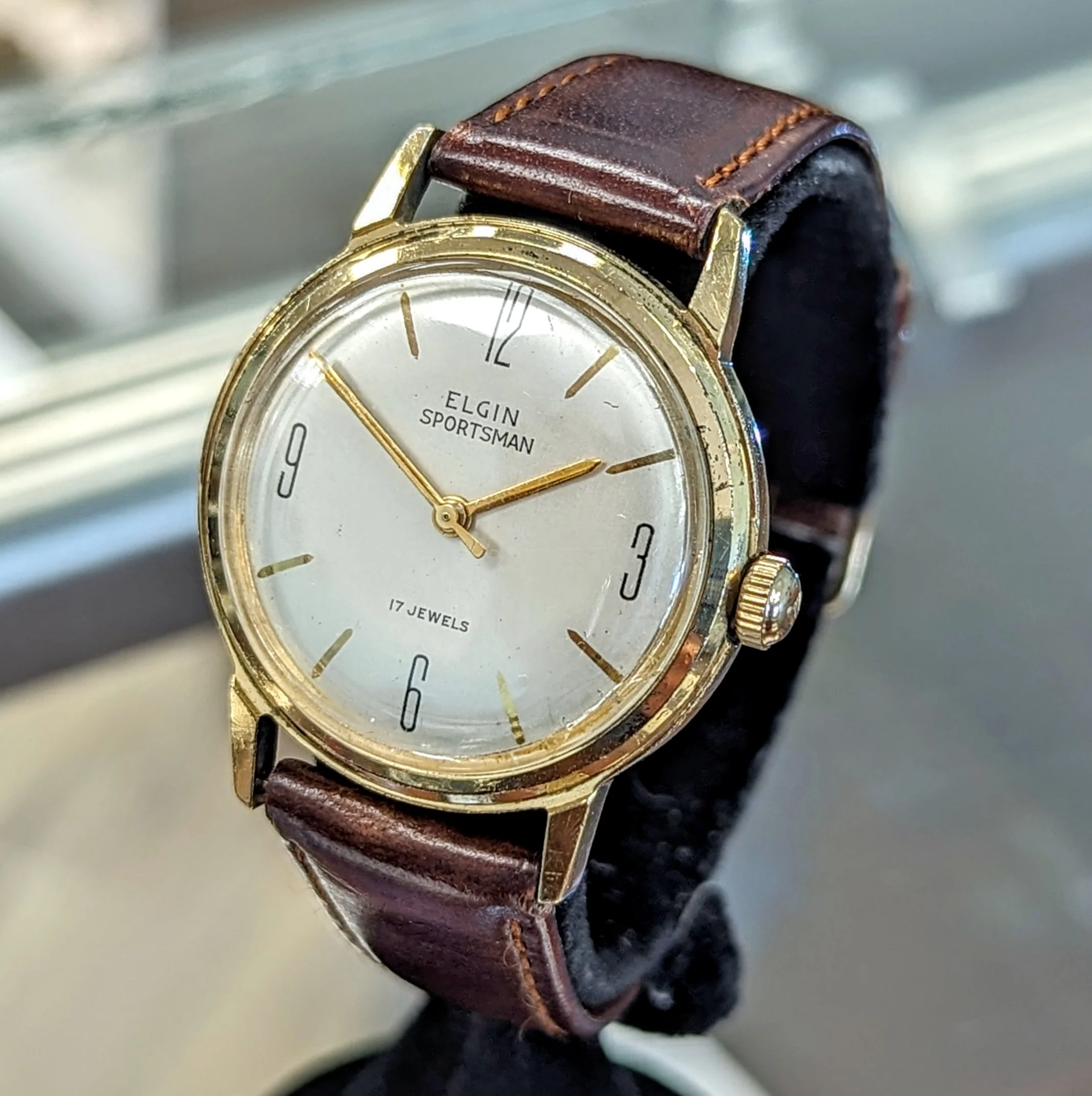 1955 ELGIN Sportsman Watch Grade 720 17 Jewels Wristwatch Ref. 6922 Round Case - Image 5