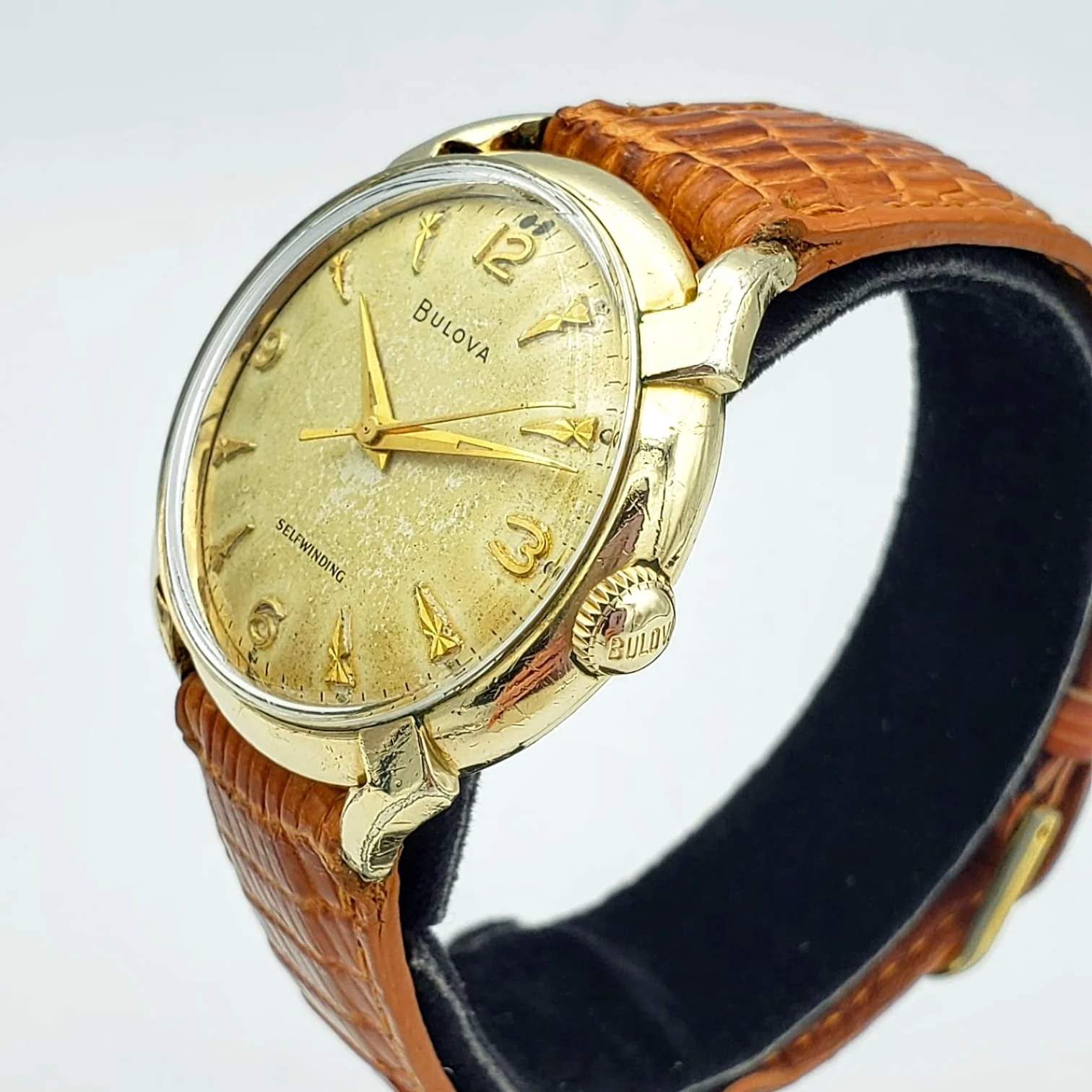 1956 BULOVA Golden Clipper Wristwatch Automatic Swiss Cal 11ACAC 17J Watch - Image 5