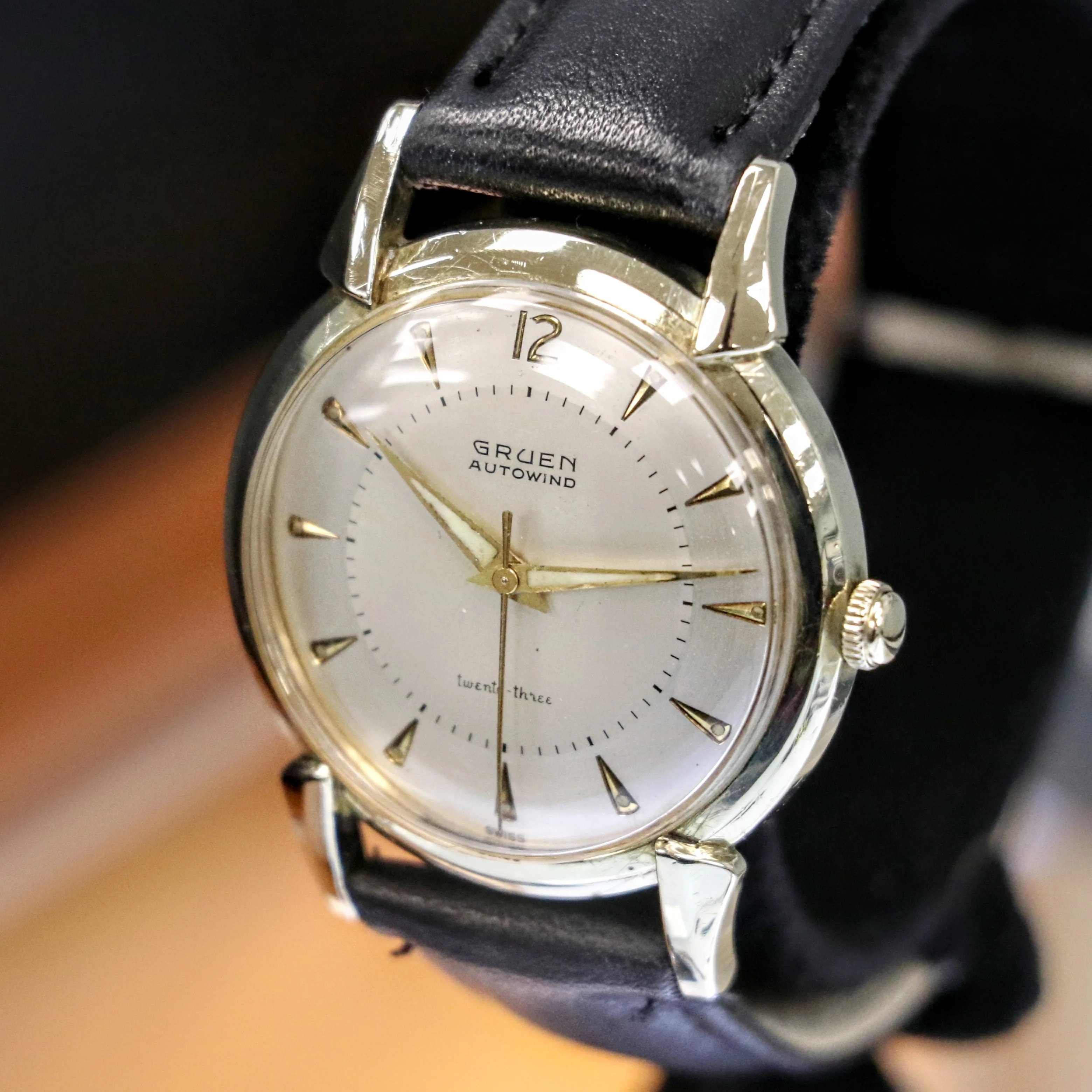 1956 GRUEN Precision Autowind Wristwatch 23 Jewels Cal. 930SS Swiss Made Watch - Image 2