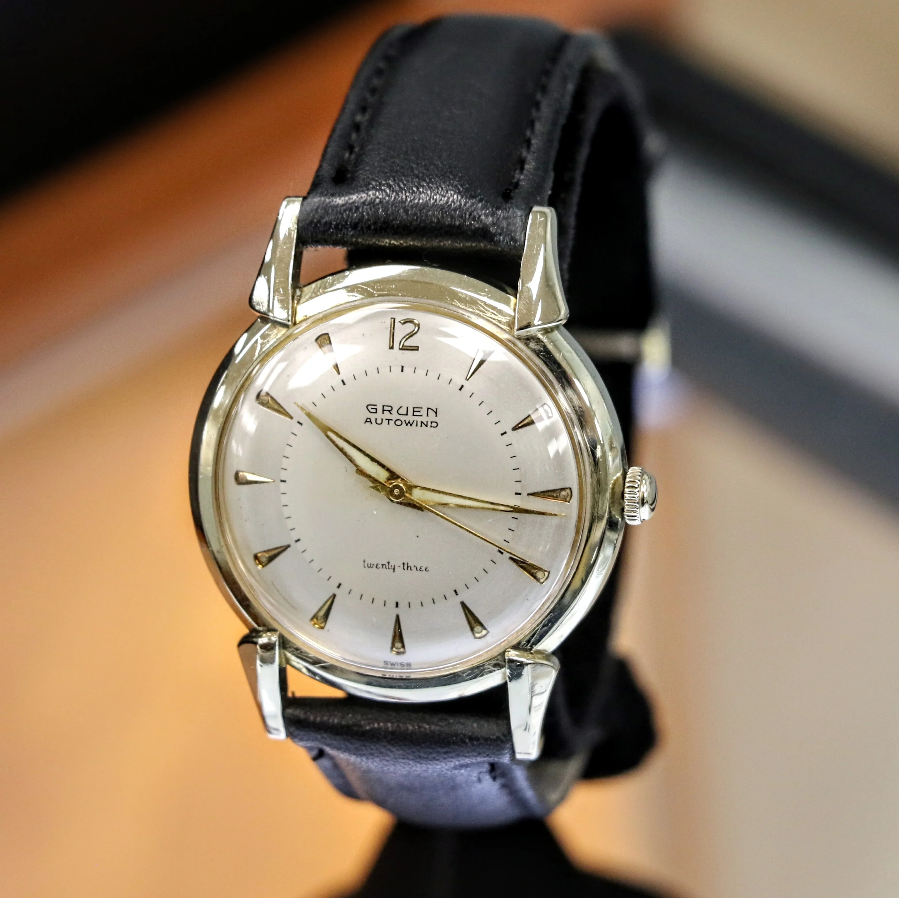 1956 GRUEN Precision Autowind Wristwatch 23 Jewels Cal. 930SS Swiss Made Watch - Image 3