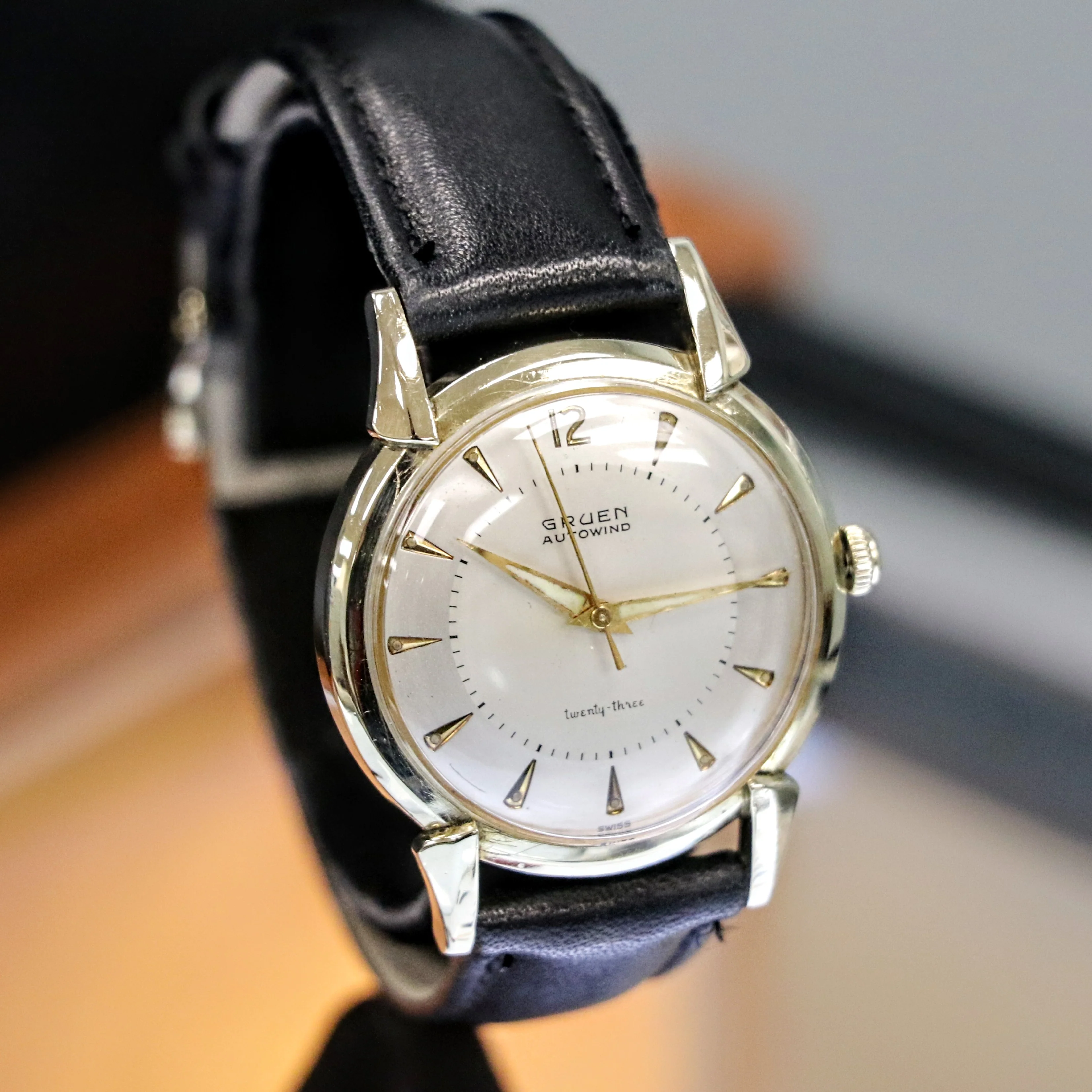 1956 GRUEN Precision Autowind Wristwatch 23 Jewels Cal. 930SS Swiss Made Watch - Image 4