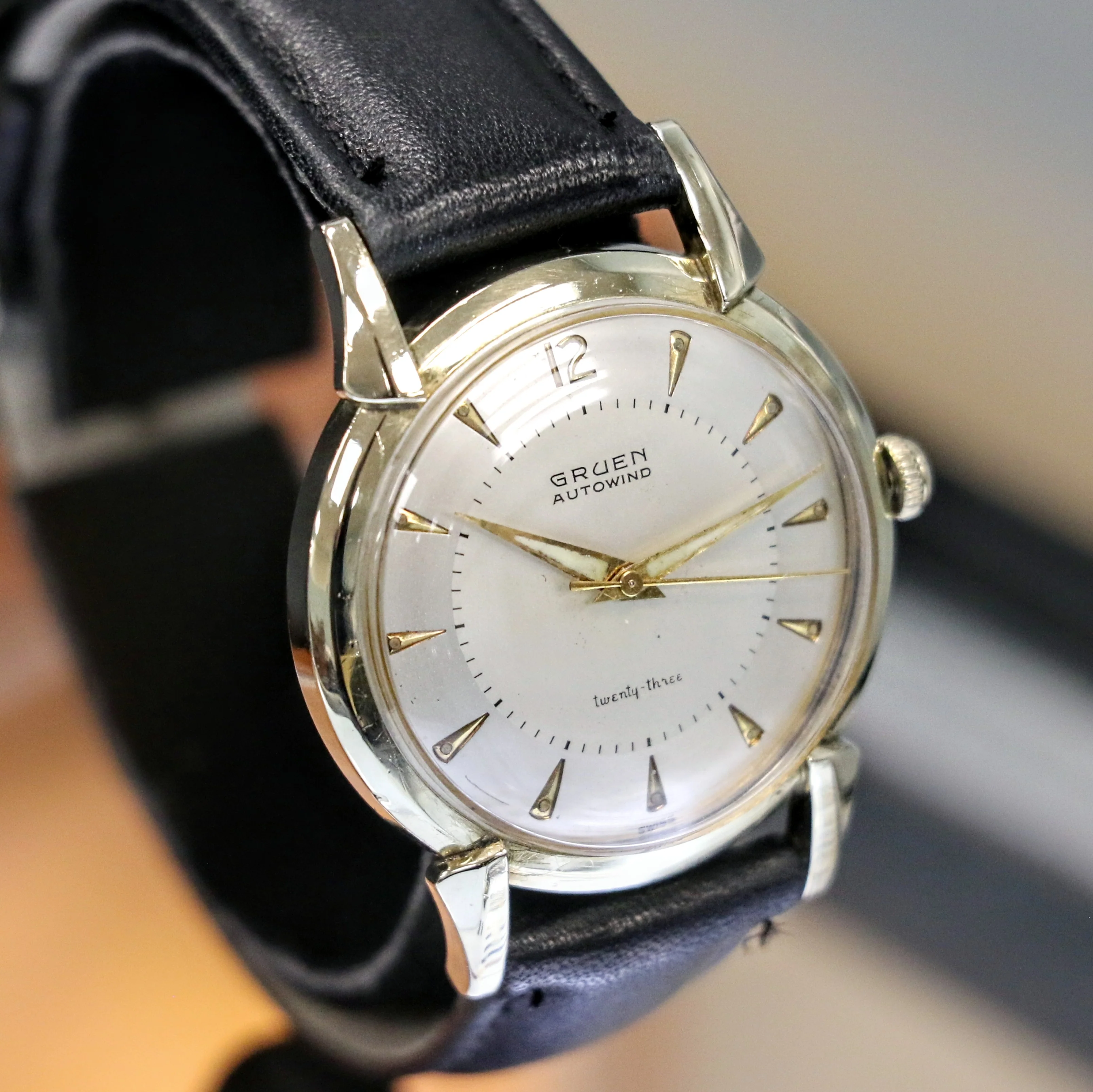 1956 GRUEN Precision Autowind Wristwatch 23 Jewels Cal. 930SS Swiss Made Watch - Image 5