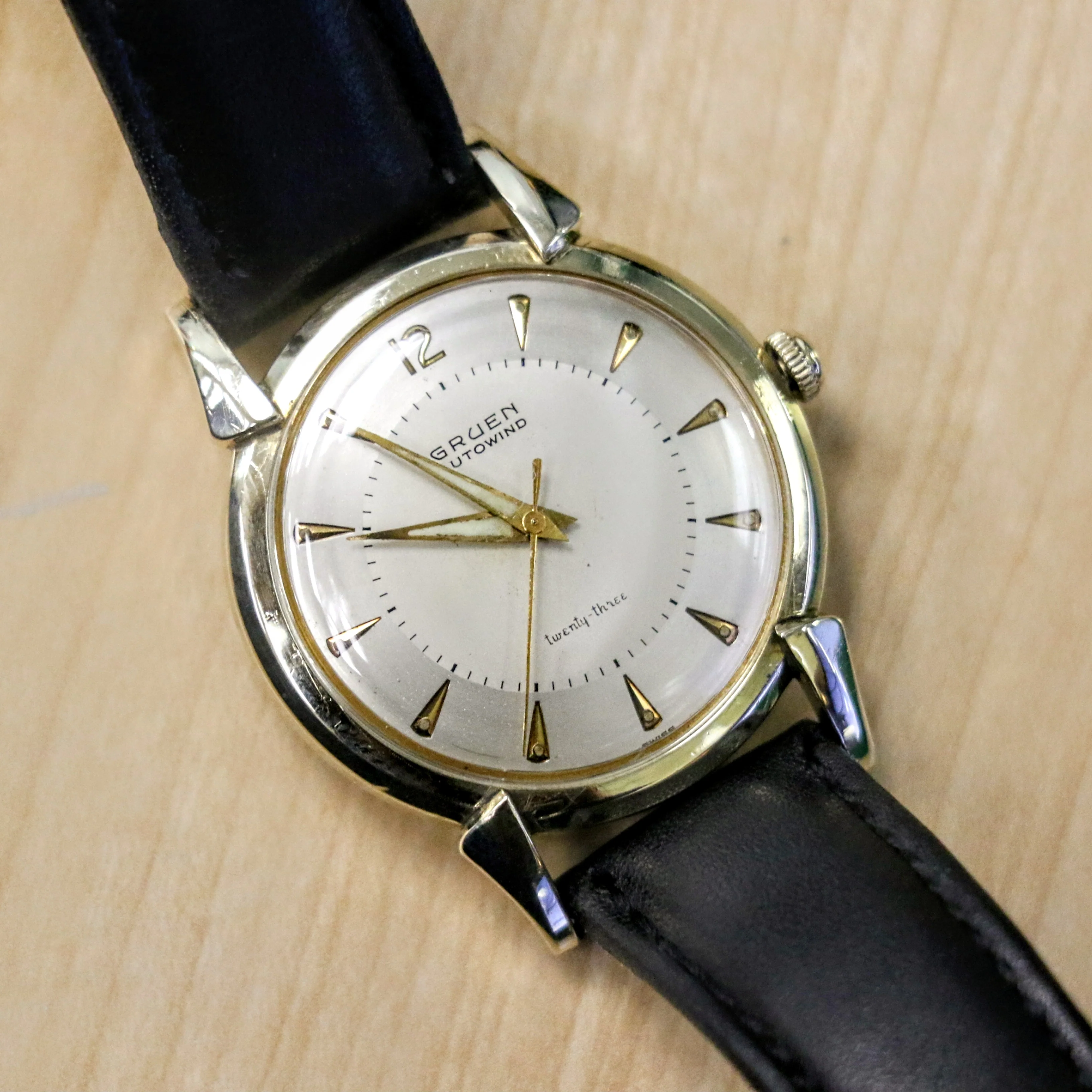 1956 GRUEN Precision Autowind Wristwatch 23 Jewels Cal. 930SS Swiss Made Watch - Image 9