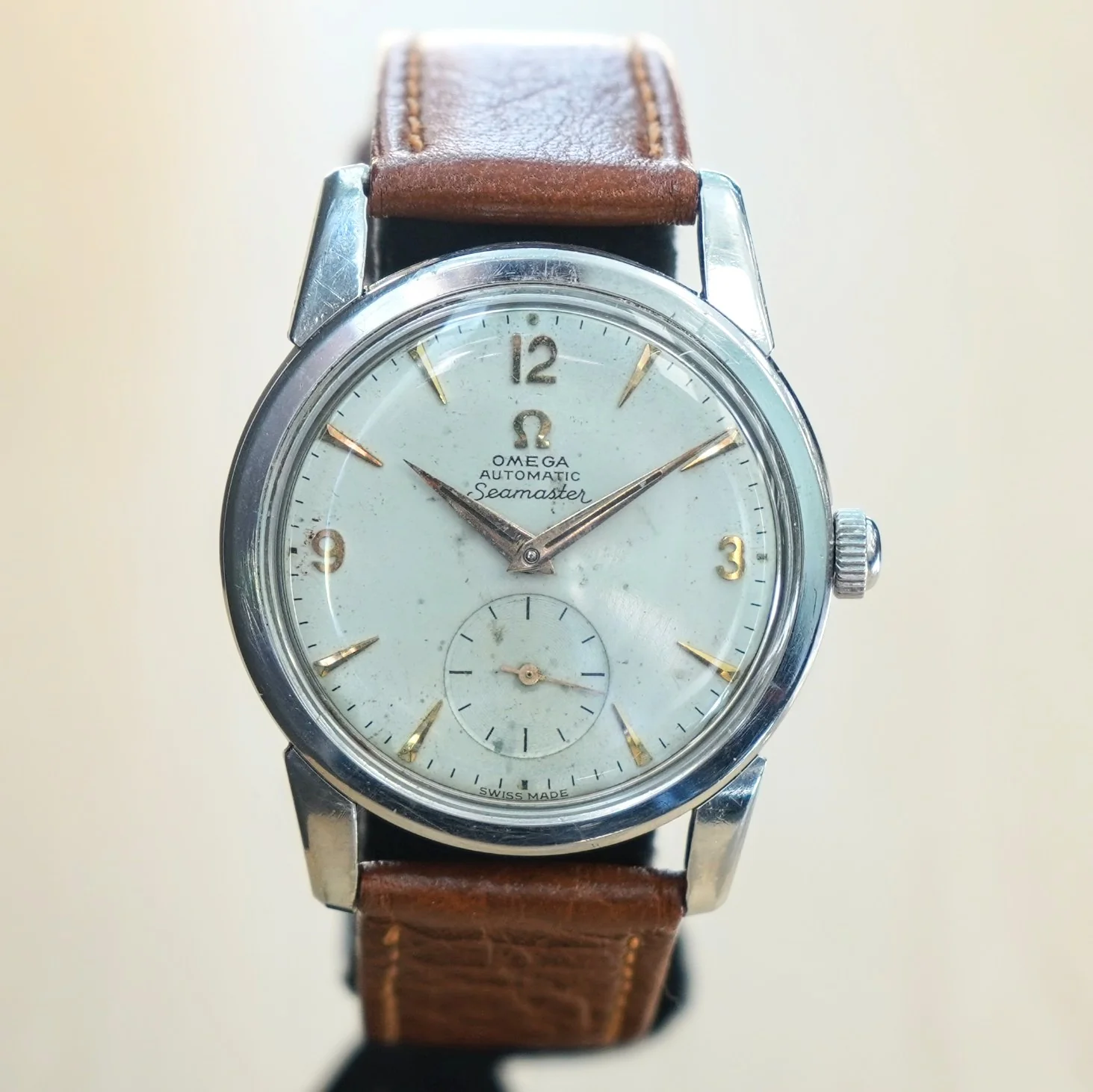 1956 OMEGA Seamaster Automatic Watch Ref. 2848 19 Jewels Cal. 491 Vintage Wristwatch - Image 2