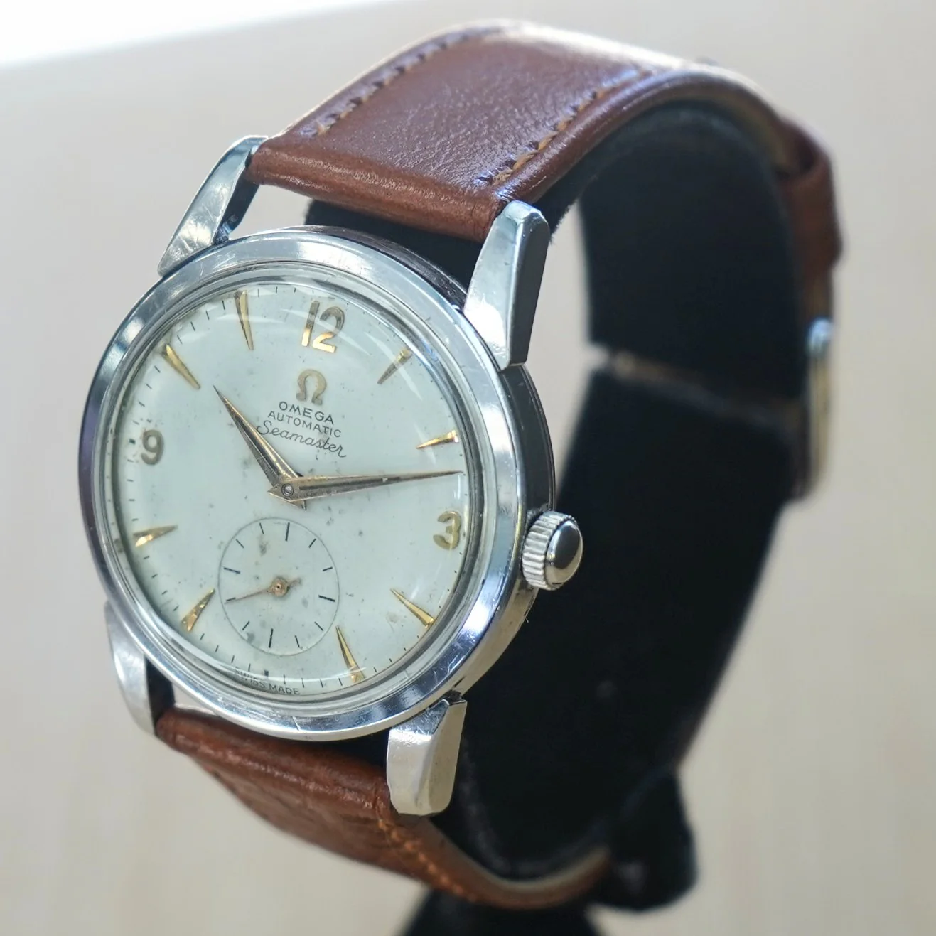 1956 OMEGA Seamaster Automatic Watch Ref. 2848 19 Jewels Cal. 491 Vintage Wristwatch - Image 5