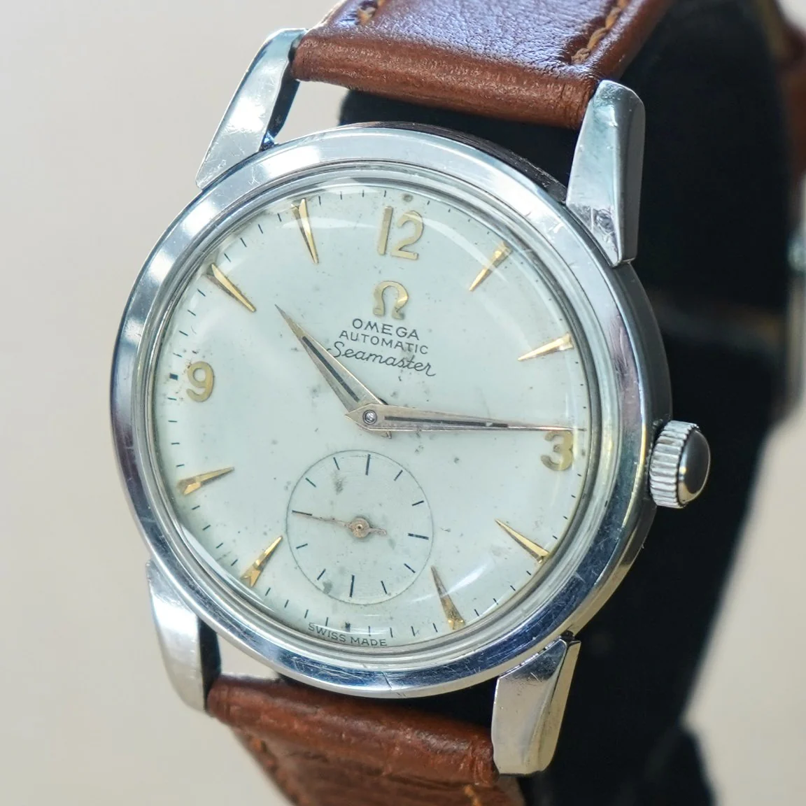 1956 OMEGA Seamaster Automatic Watch Ref. 2848 19 Jewels Cal. 491 Vintage Wristwatch - Image 6