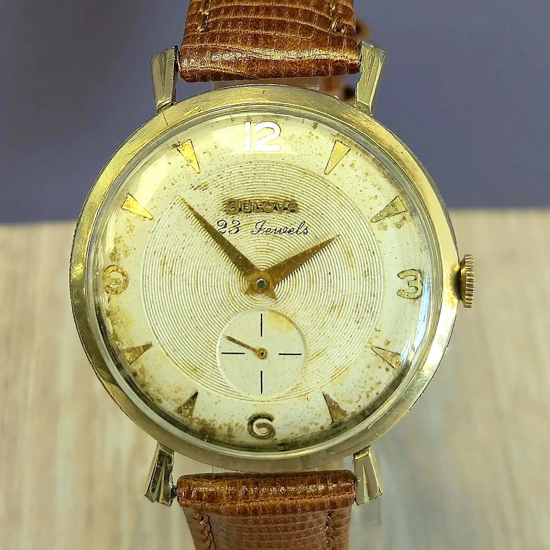 Bulova 1958 His Excellency "EW" Watch 23 Jewels Cal. 10BP U.S.A. 6ADJ Wristwatch