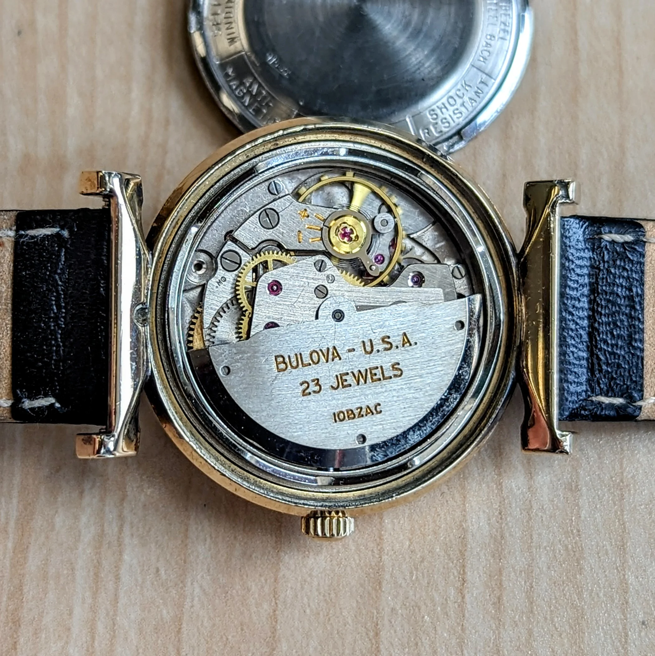 1960 BULOVA 23 "TAW" Automatic Watch 23 Jewels Cal. 10BZACTextured Dial Fancy Lugs & Case - Image 14