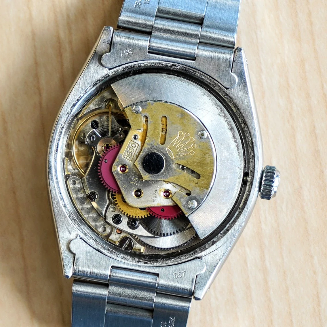 1960 ROLEX Oyster Perpetual 34mm Ref. 1005 ALL S.S. Fluted Bezel & Oyster Bracelet - Image 13