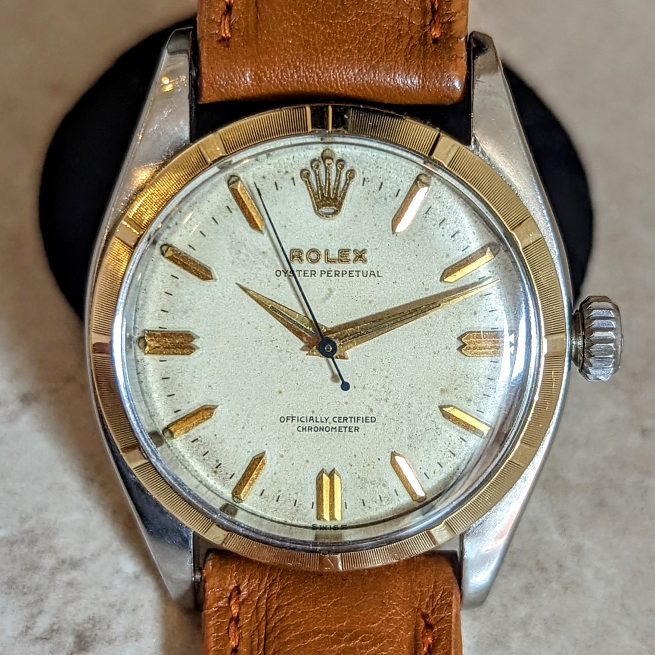 1960 ROLEX Ref 6581 Oyster Perpetual Officially Certified Chronometer Wristwatch - Image 11