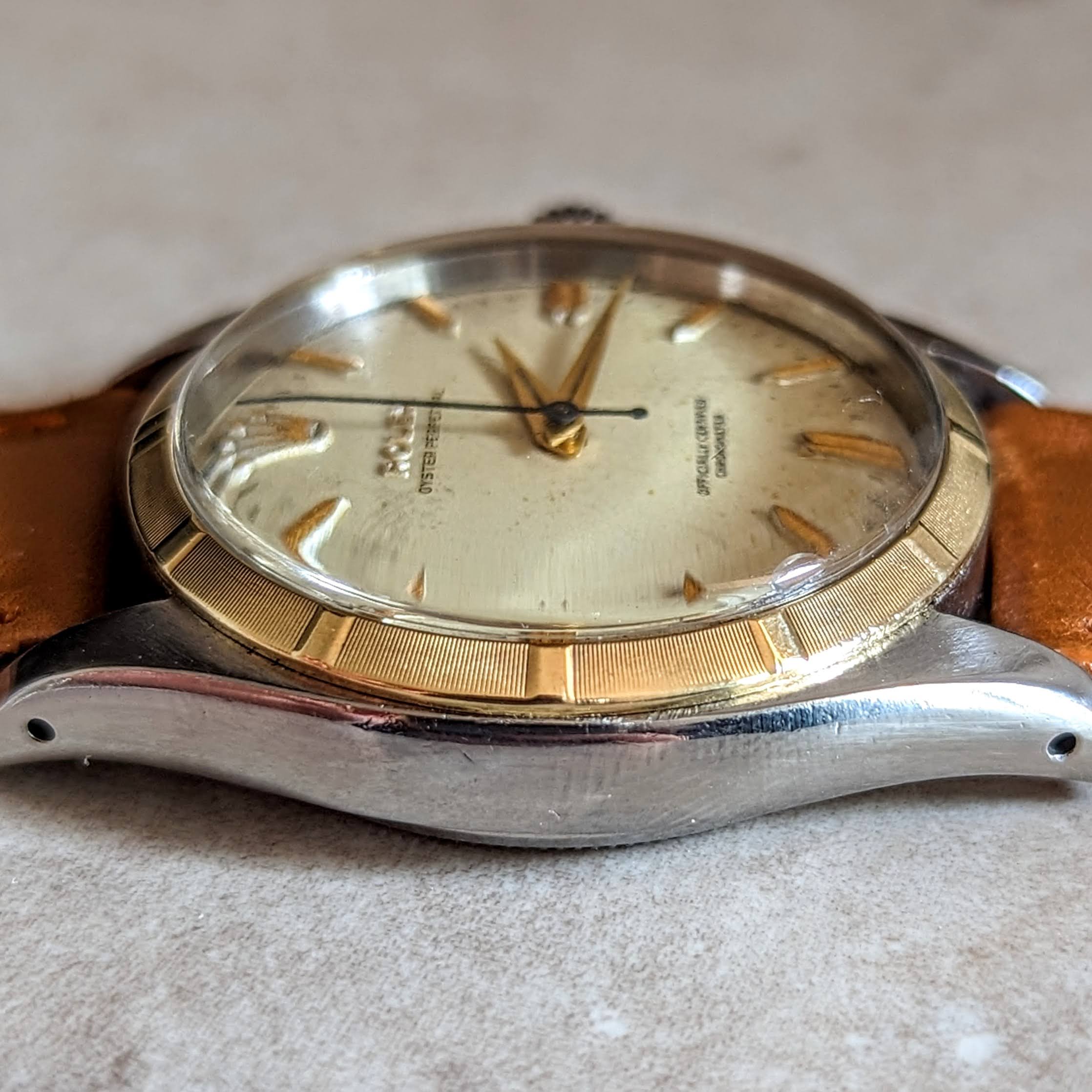 1960 ROLEX Ref 6581 Oyster Perpetual Officially Certified Chronometer Wristwatch - Image 12