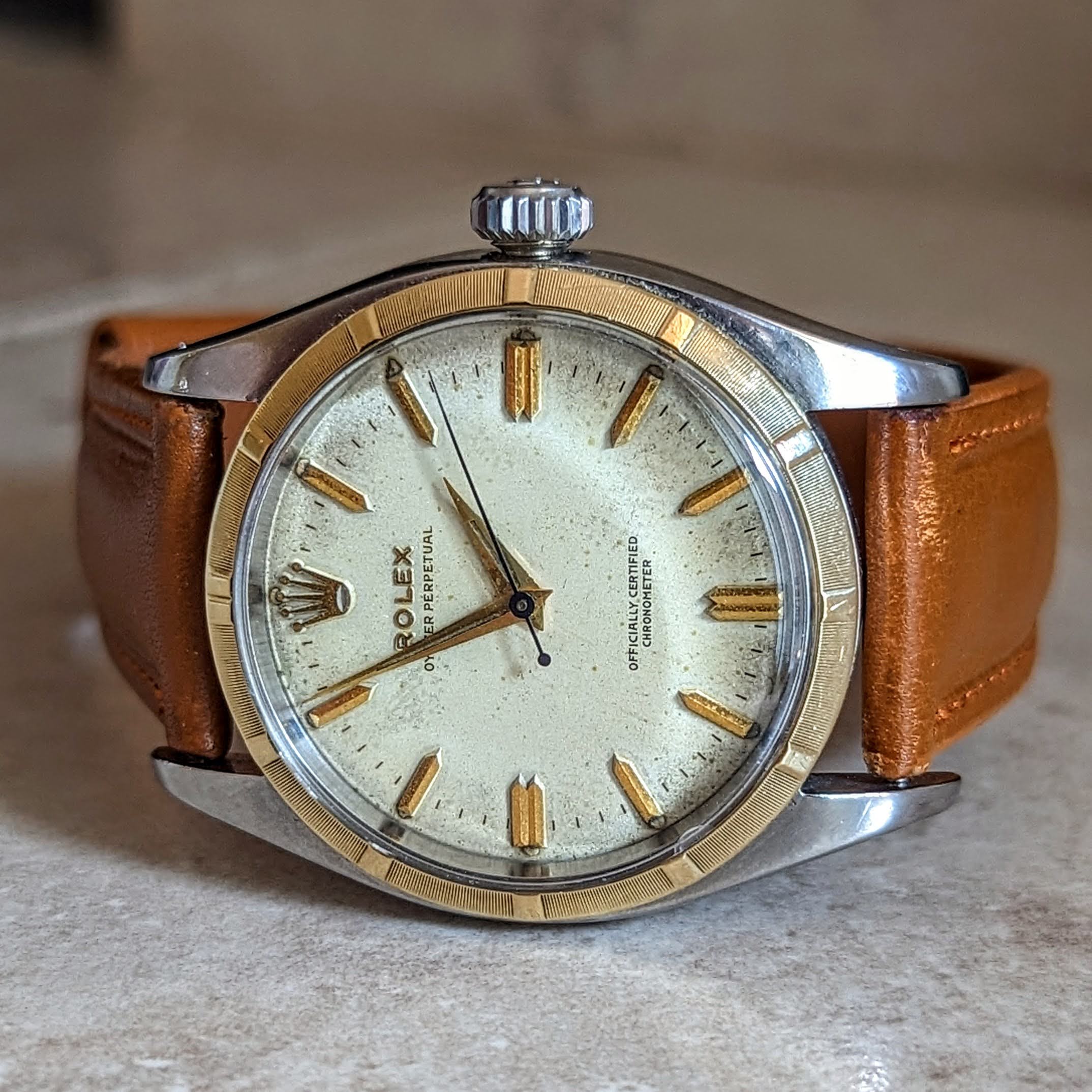 1960 ROLEX Ref 6581 Oyster Perpetual Officially Certified Chronometer Wristwatch - Image 13
