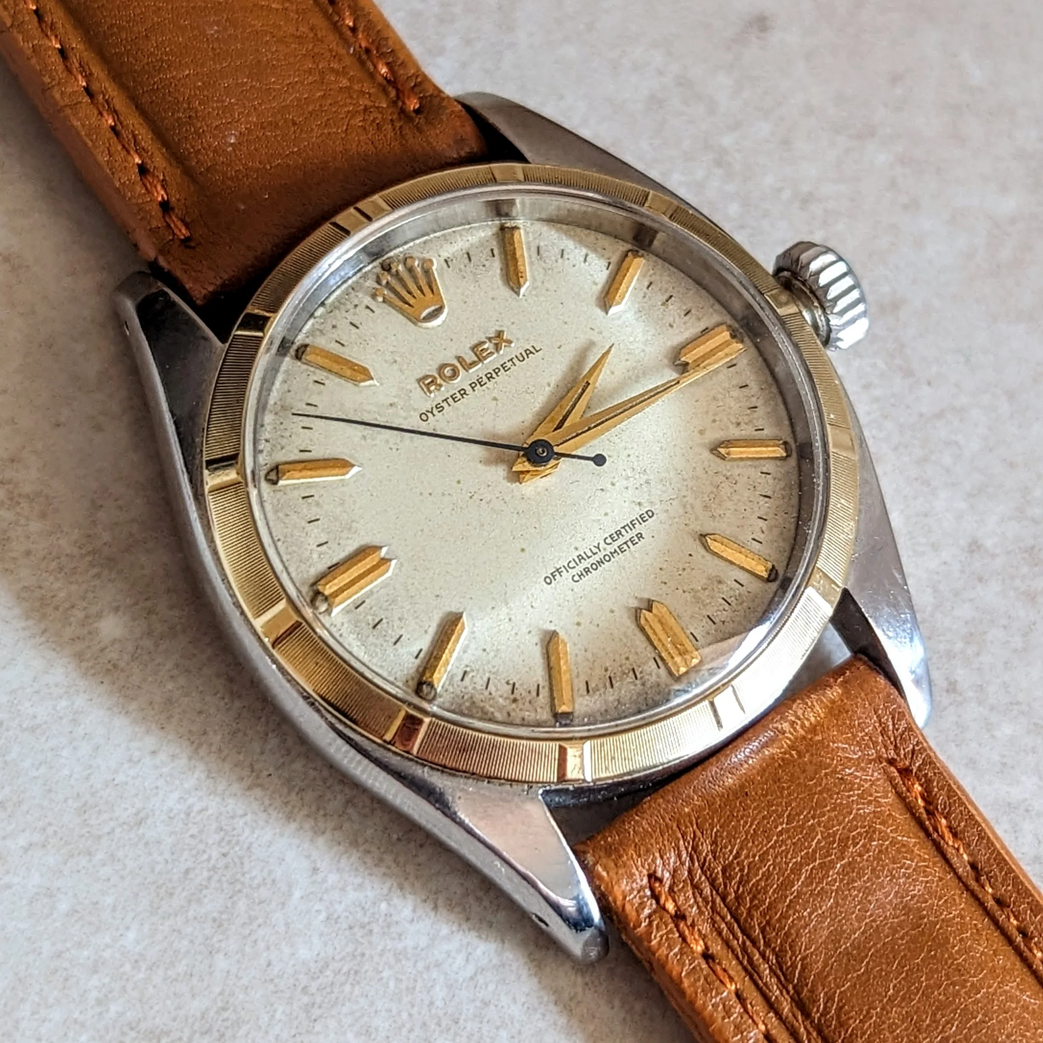 1960 ROLEX Ref 6581 Oyster Perpetual Officially Certified Chronometer Wristwatch - Image 15