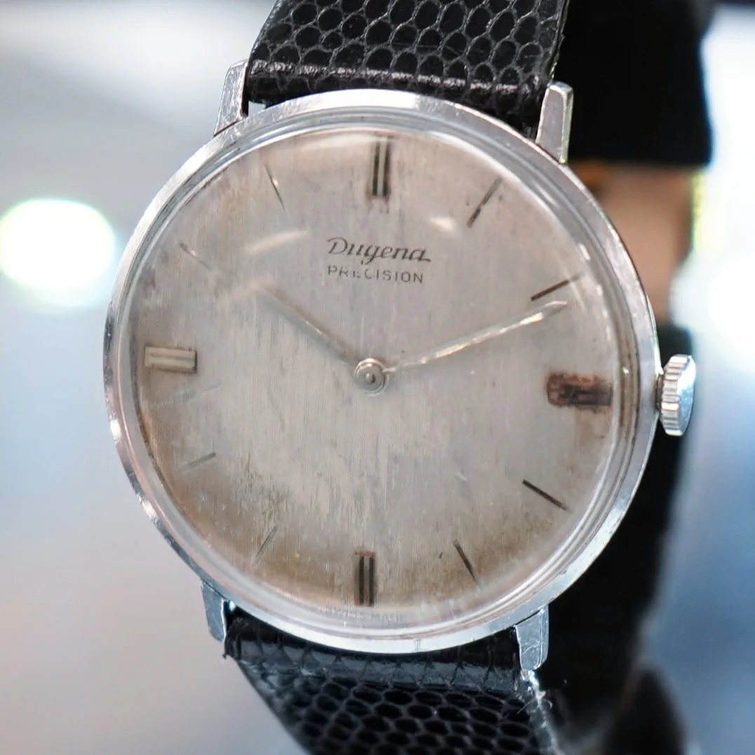 1960's DUGENA Precision Watch Jumbo Case 17 Jewels Cal. 280 Swiss Wristwatch - Image 3