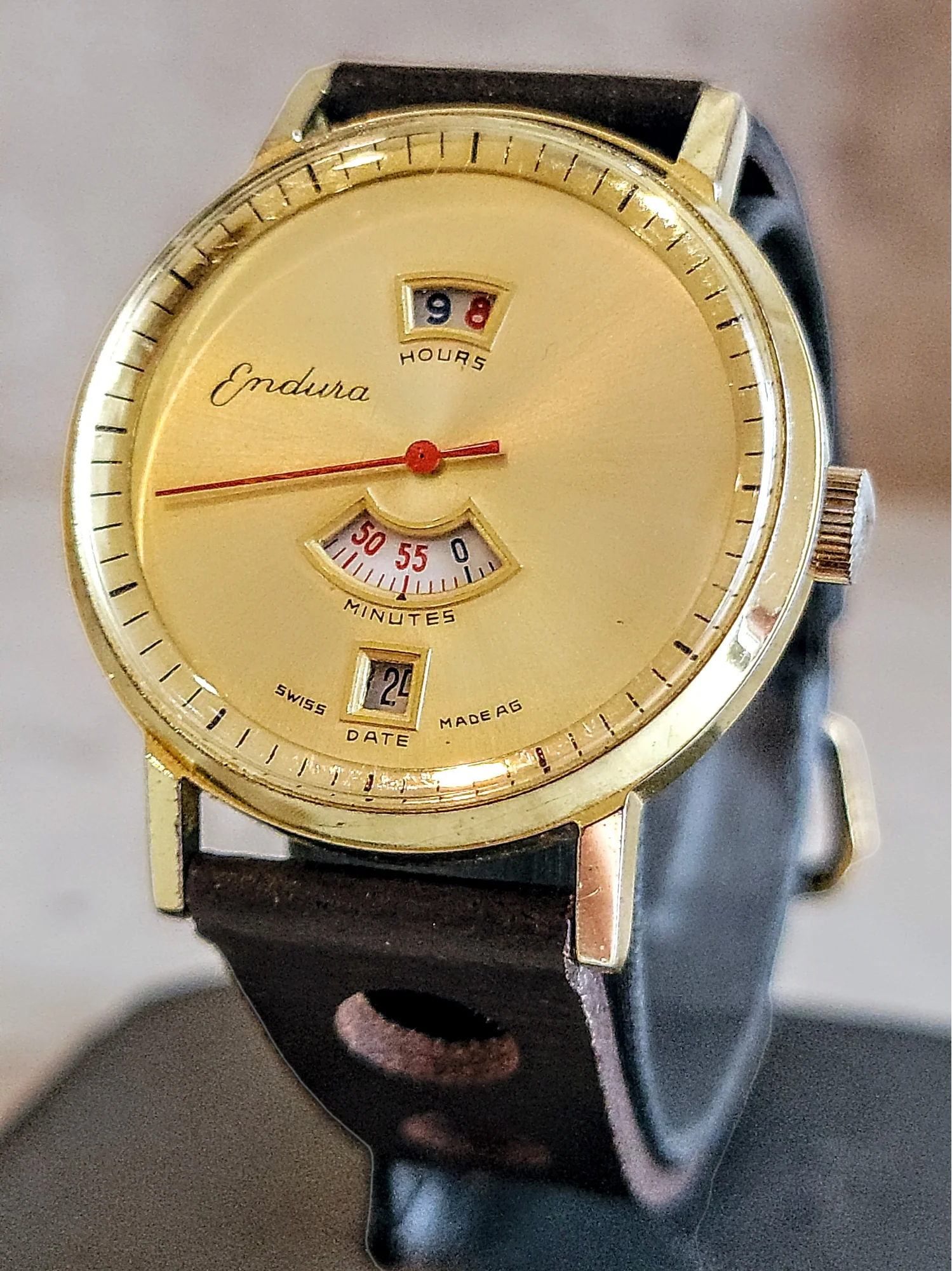 1960's ENDURA Direct Read Watch Digital & Mechanical Watch Cal. EB 8800 Swiss - Image 3