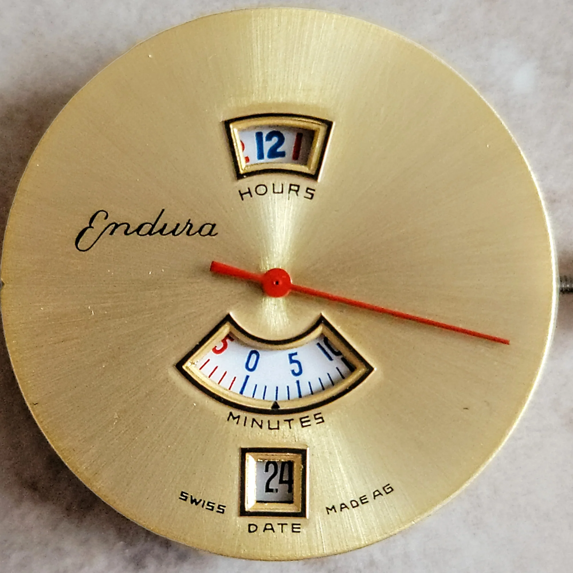 1960's ENDURA Direct Read Watch Digital & Mechanical Watch Cal. EB 8800 Swiss - Image 8