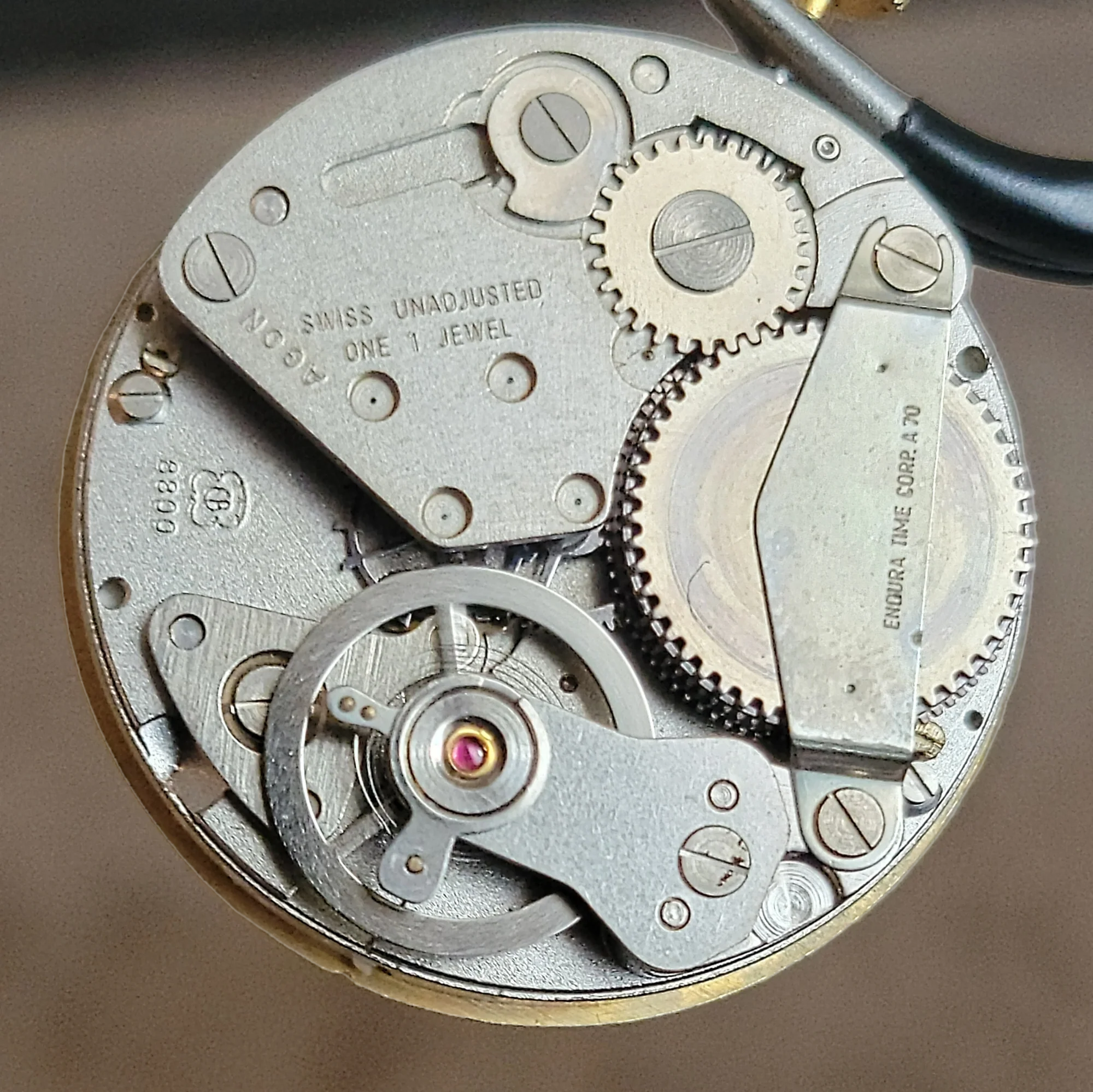 1960's ENDURA Direct Read Watch Digital & Mechanical Watch Cal. EB 8800 Swiss - Image 9