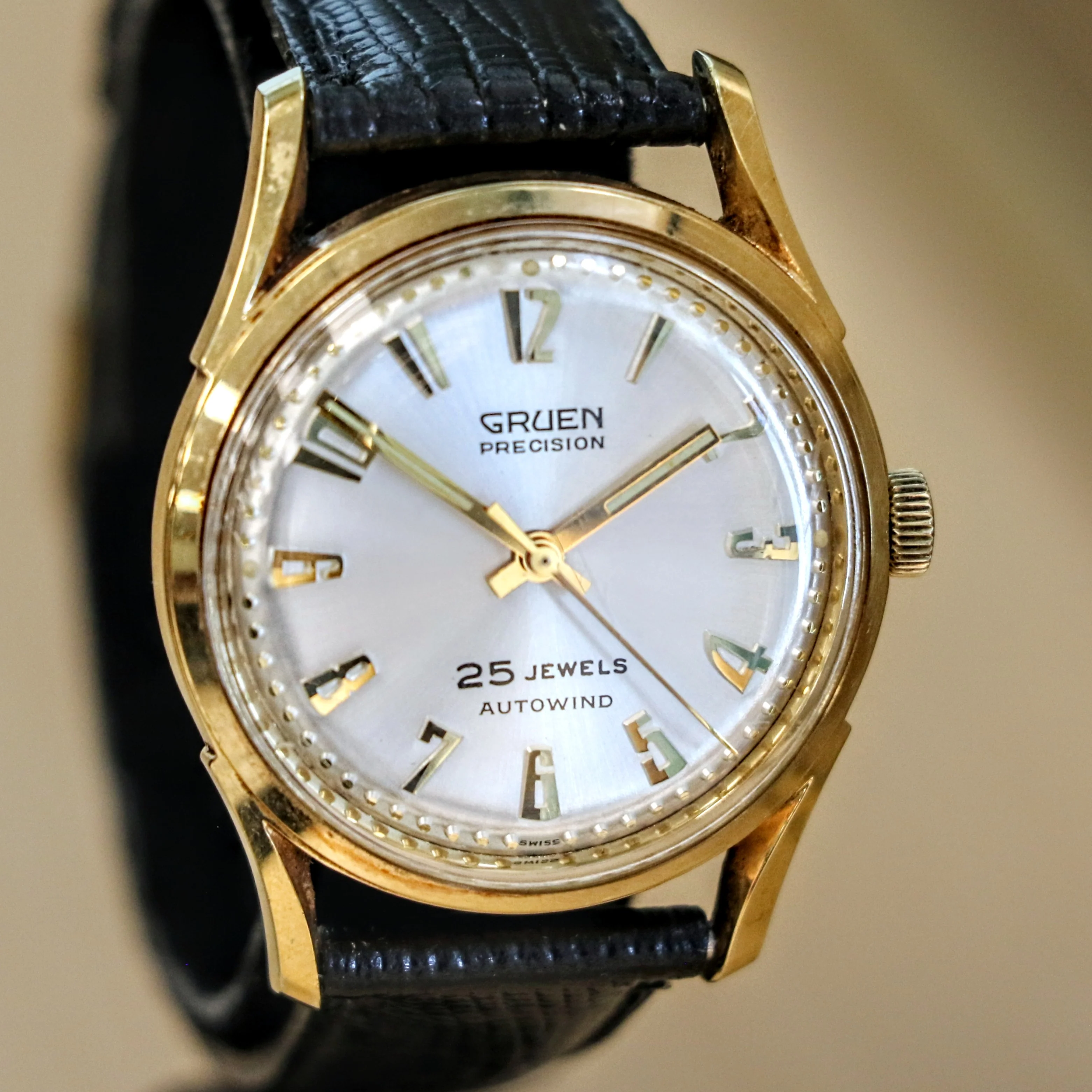 1960s GRUEN Precision Autowind Wristwatch 25 Jewels Cal. 711SS Swiss Made Watch - Image 7