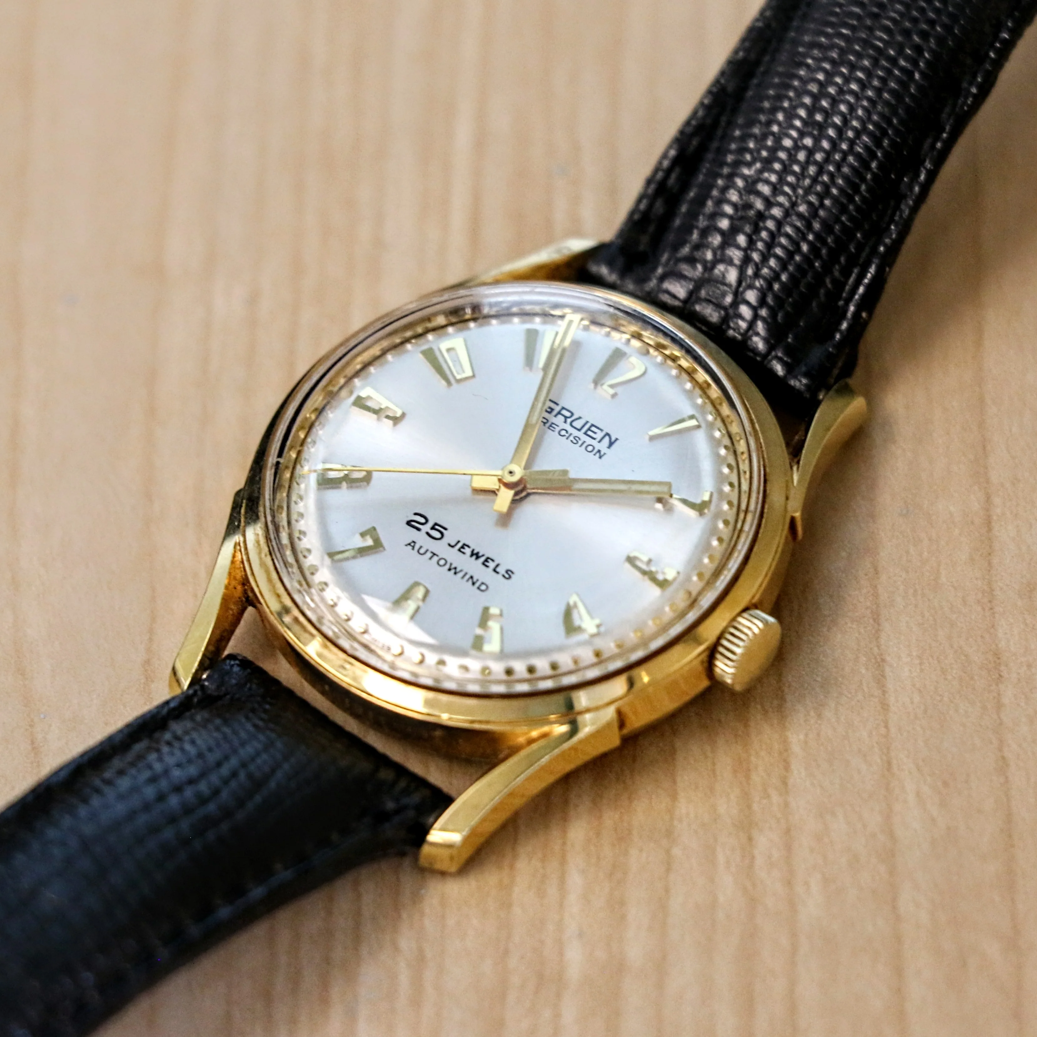 1960s GRUEN Precision Autowind Wristwatch 25 Jewels Cal. 711SS Swiss Made Watch - Image 9