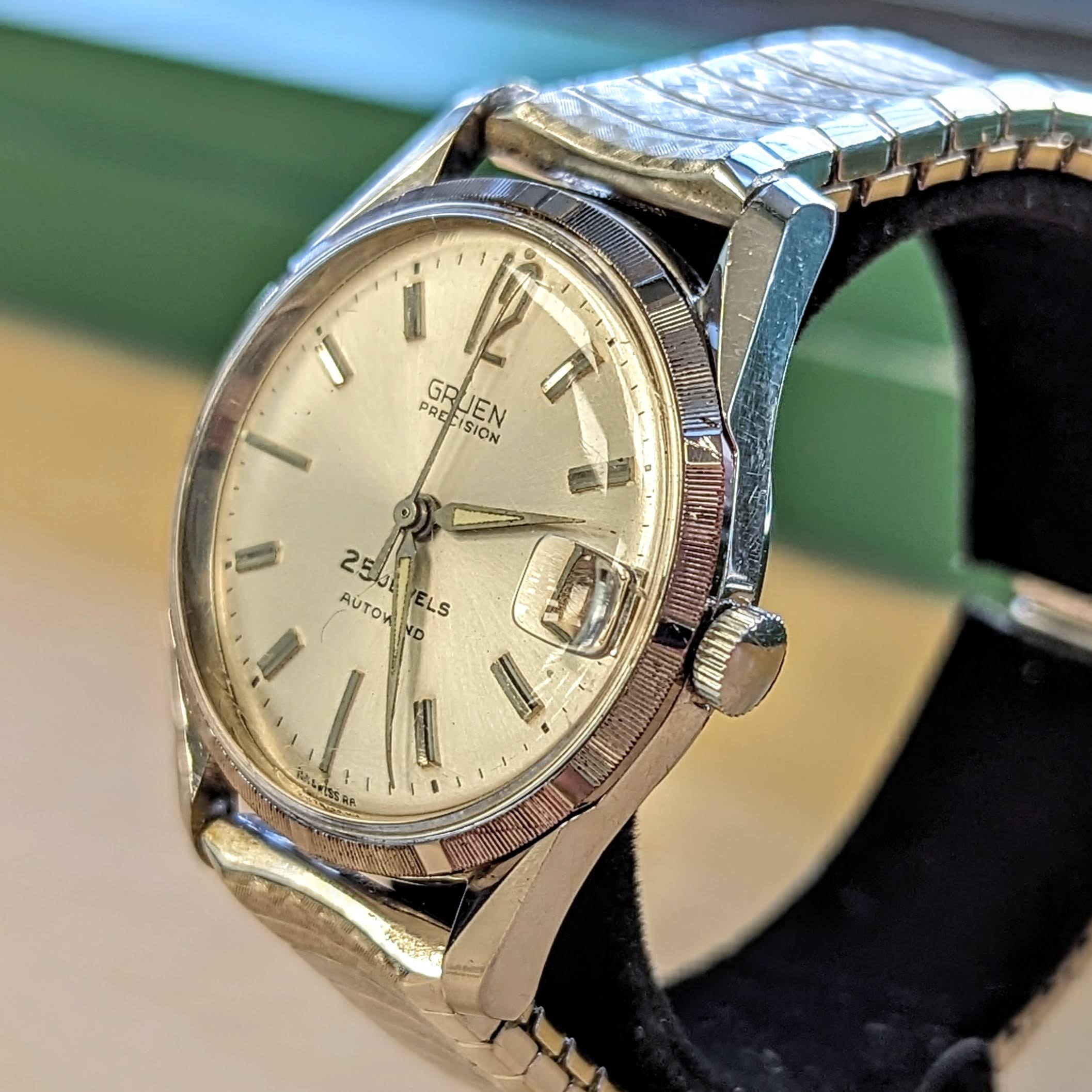 1960's GRUEN Precision Autowind Wristwatch 25 Jewels Cal. 712CA Swiss Made Watch - Image 5