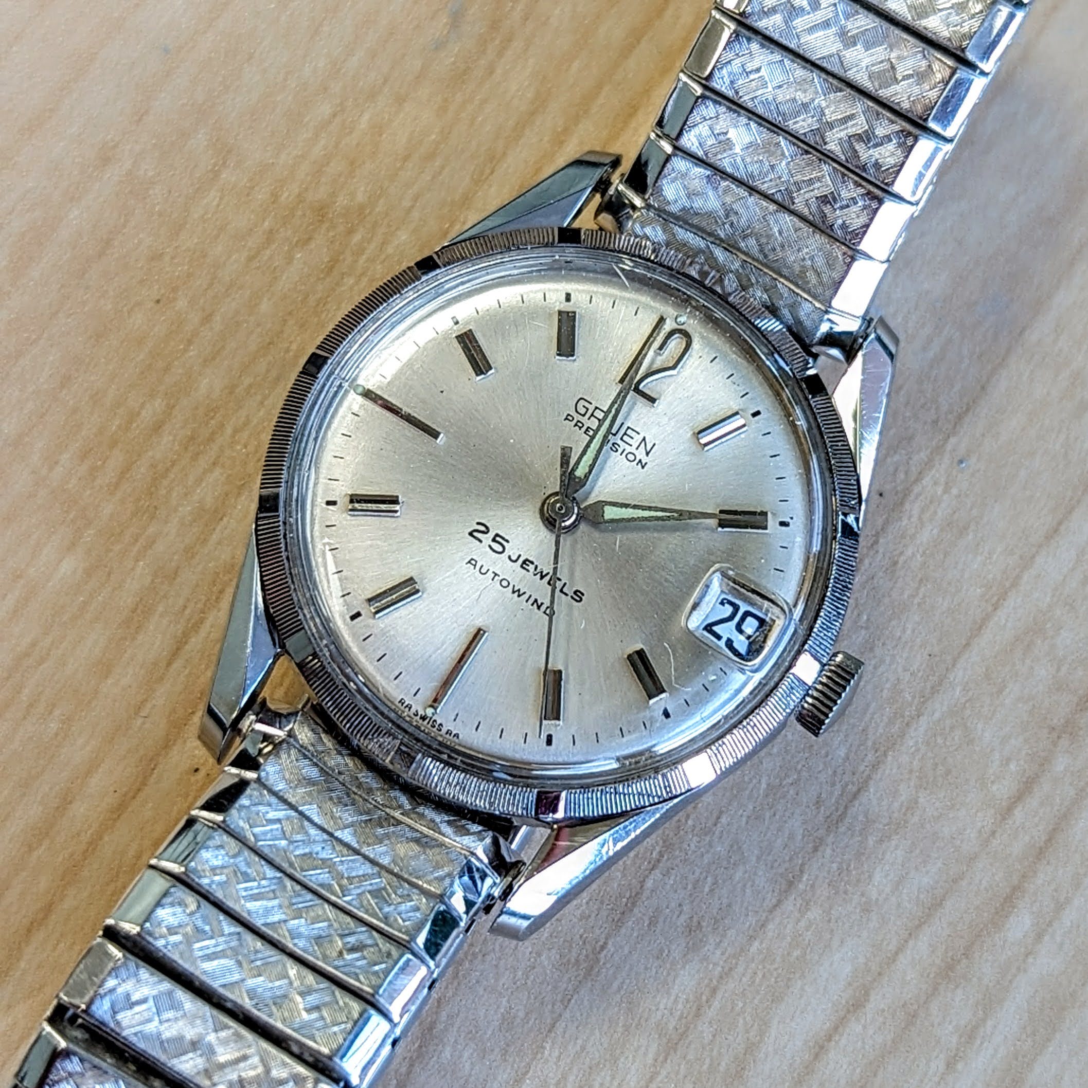 1960's GRUEN Precision Autowind Wristwatch 25 Jewels Cal. 712CA Swiss Made Watch - Image 7