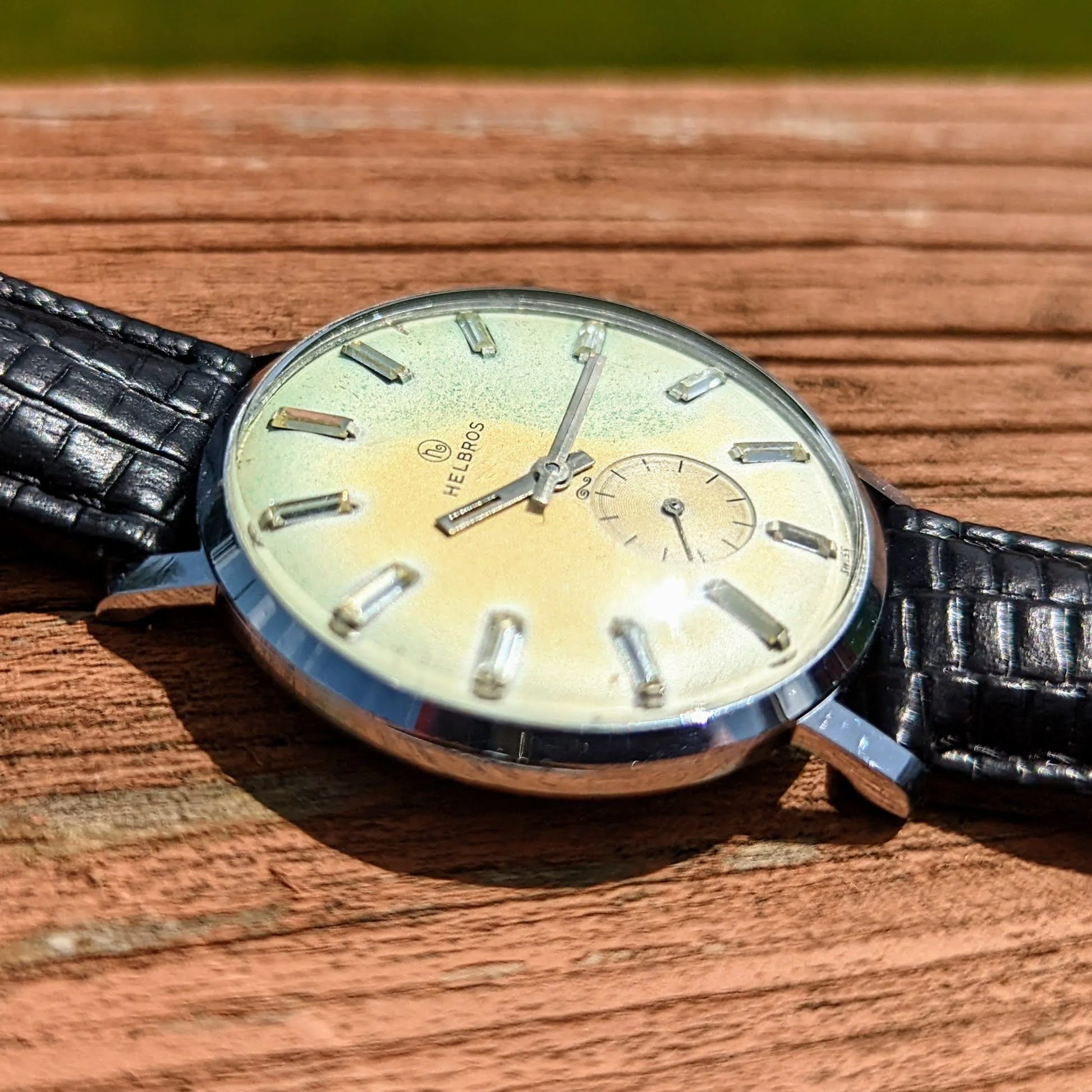 1960's HELBROS Watch 17 Jewels Cal. P 330 Swiss Made - Image 12