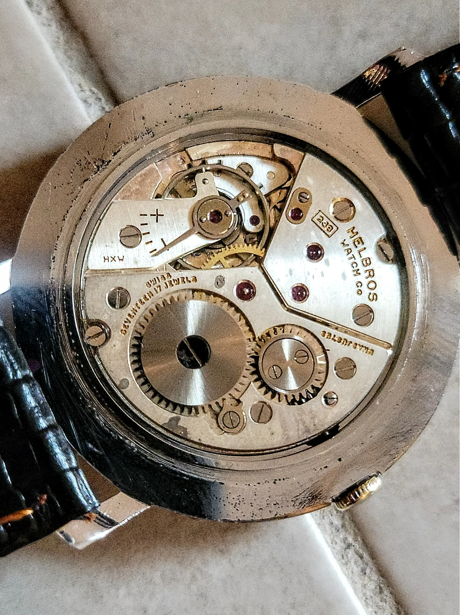1960's HELBROS Watch 17 Jewels Cal. P 330 Swiss Made - Image 13