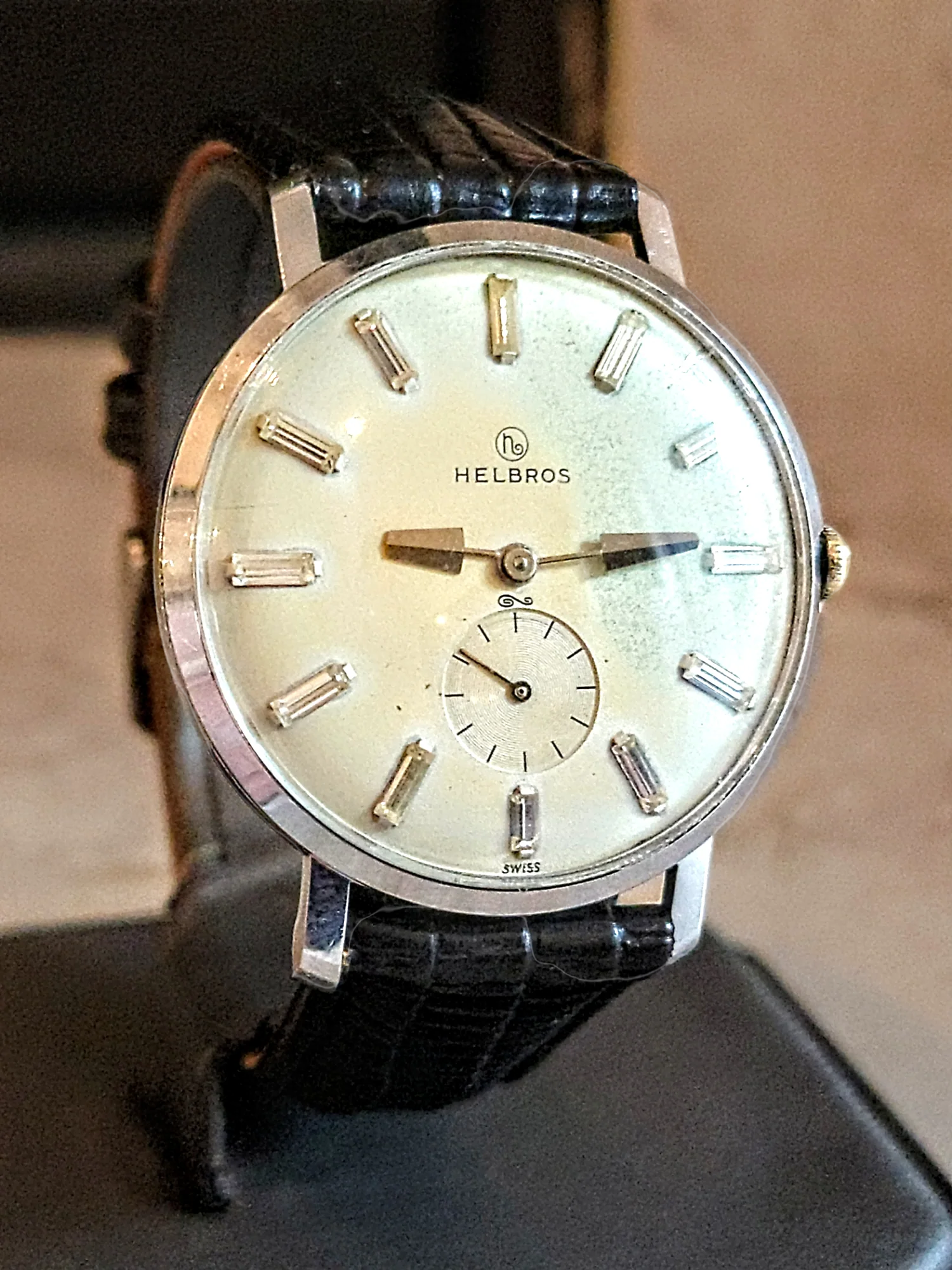 1960's HELBROS Watch 17 Jewels Cal. P 330 Swiss Made - Image 17
