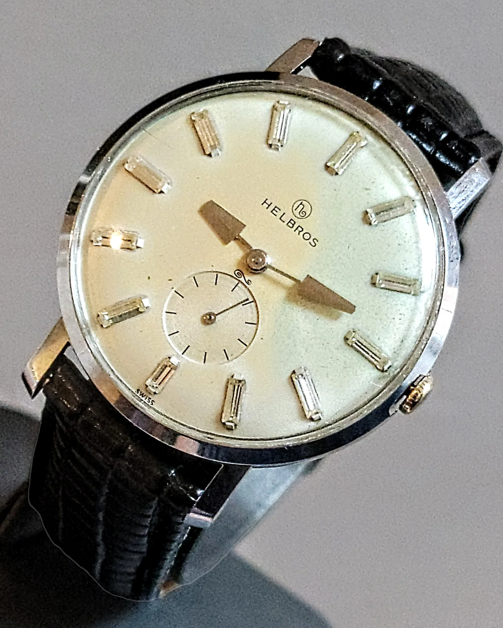 1960's HELBROS Watch 17 Jewels Cal. P 330 Swiss Made - Image 18
