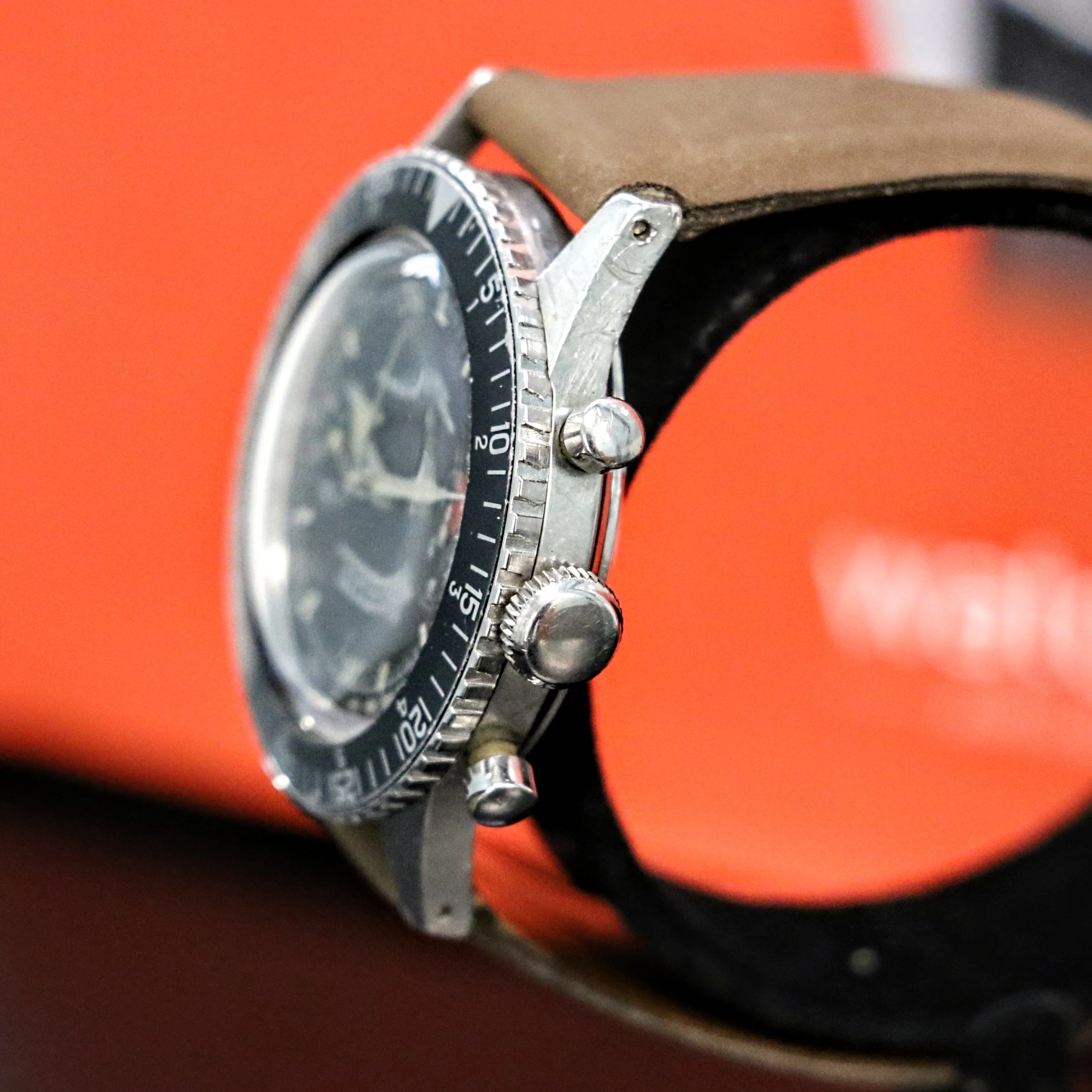 1961 CROTON Nivada Grenchen Chronograph Aviator Sea Diver Watch Venus 210 Chronomaster Wristwatch - Image 8