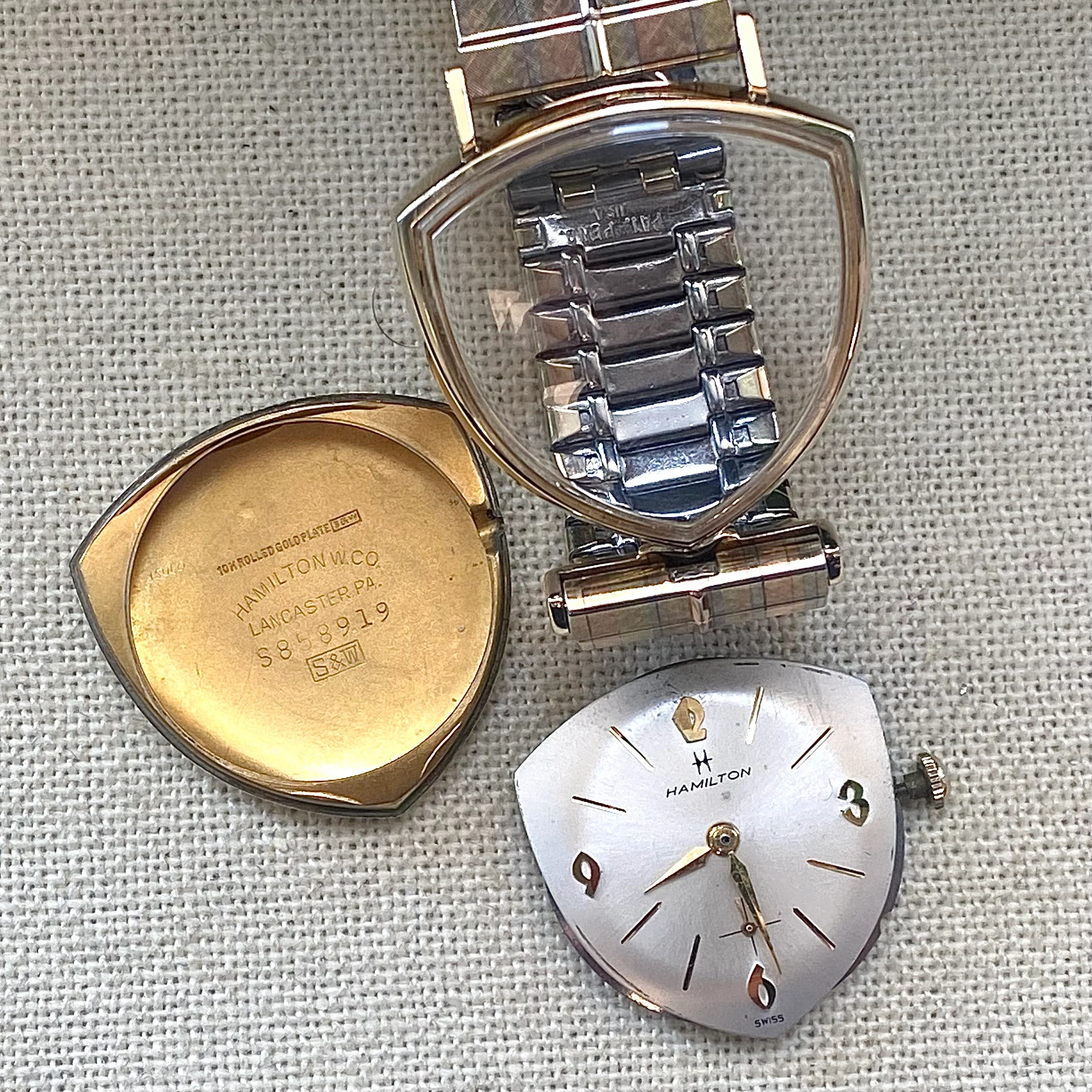 1963 HAMILTON Thor II Asymmetric Watch Cal. 686 Original S.S. JB Champion Bracelet - Image 13