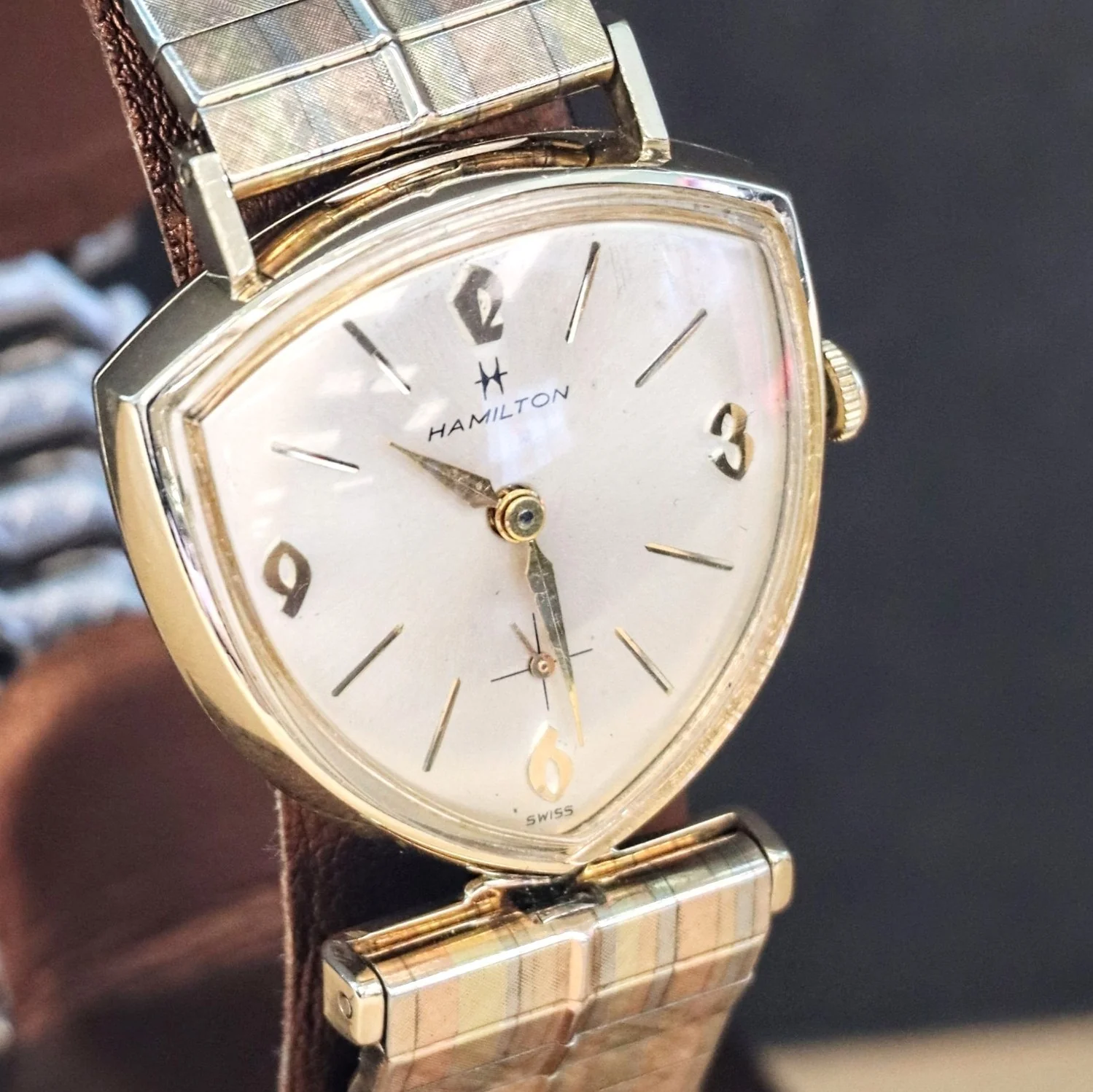 1963 HAMILTON Thor II Asymmetric Watch Cal. 686 Original S.S. JB Champion Bracelet - Image 4