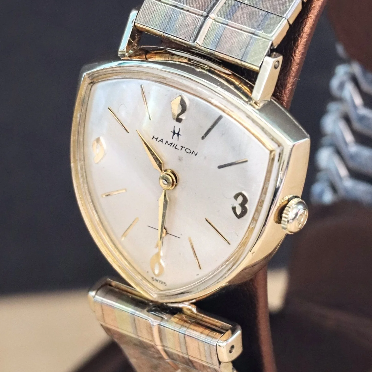 1963 HAMILTON Thor II Asymmetric Watch Cal. 686 Original S.S. JB Champion Bracelet - Image 6