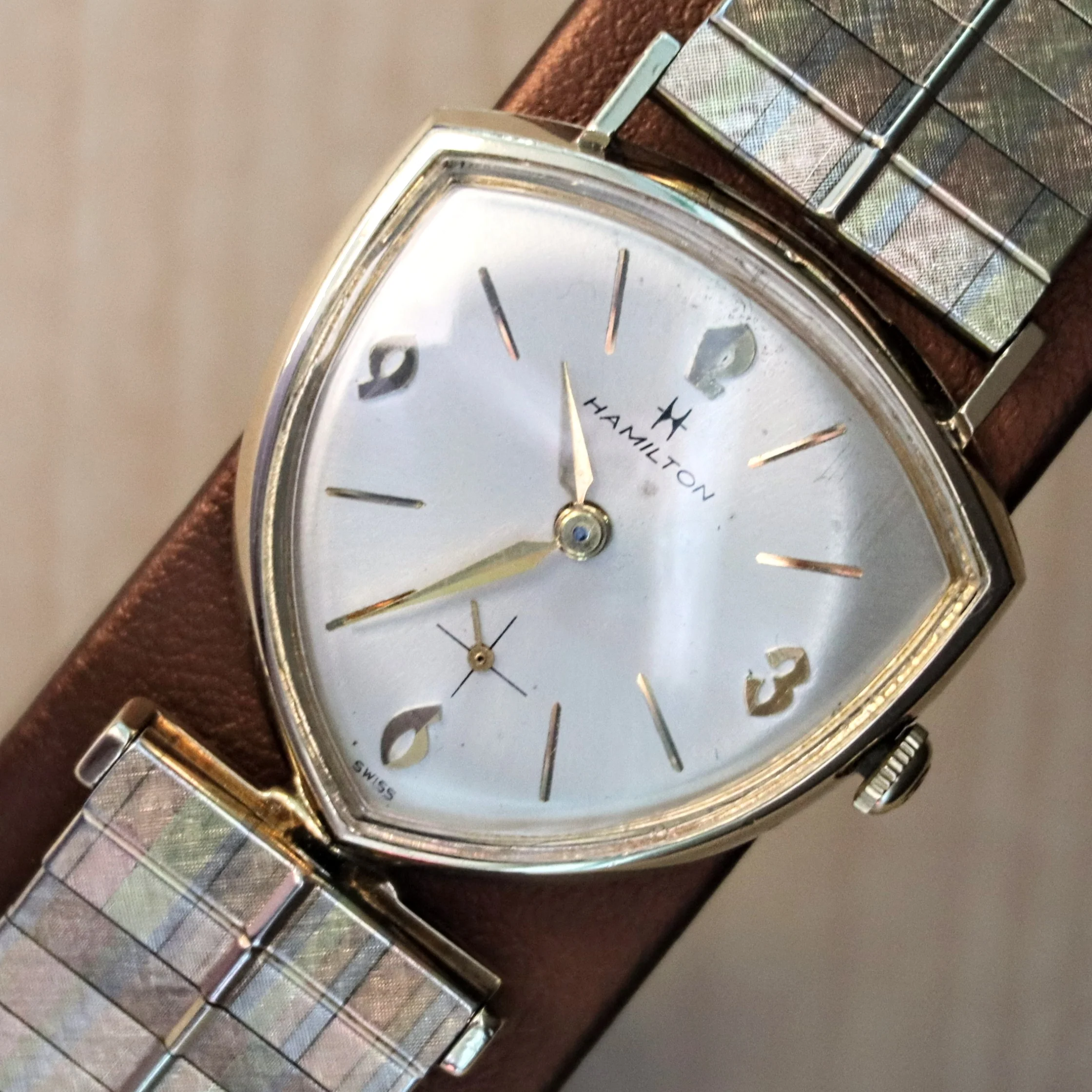 1963 HAMILTON Thor II Asymmetric Watch Cal. 686 Original S.S. JB Champion Bracelet - Image 9
