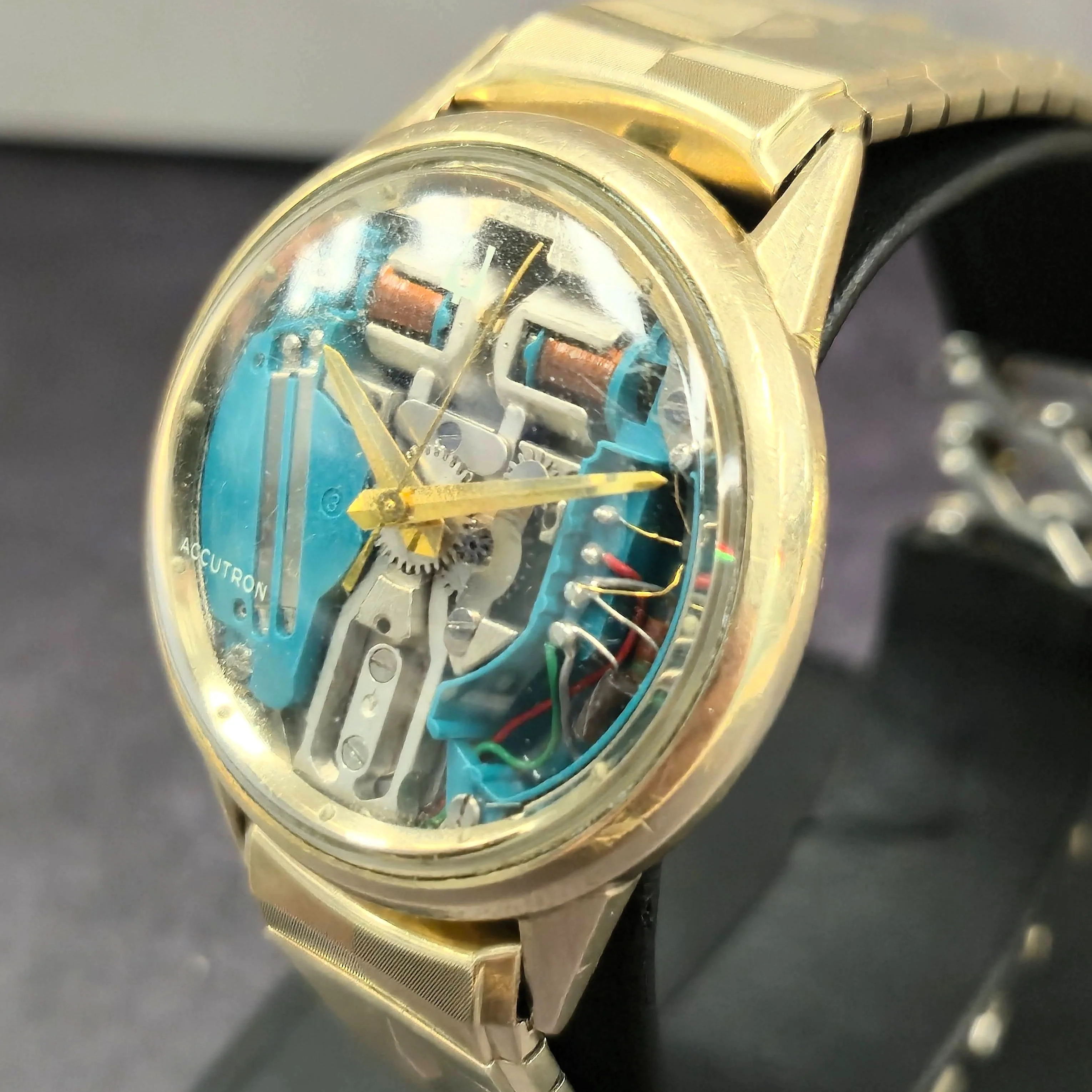 1964 Bulova Accutron Spaceview Watch Cal. 214 35mm Wristwatch - Image 2