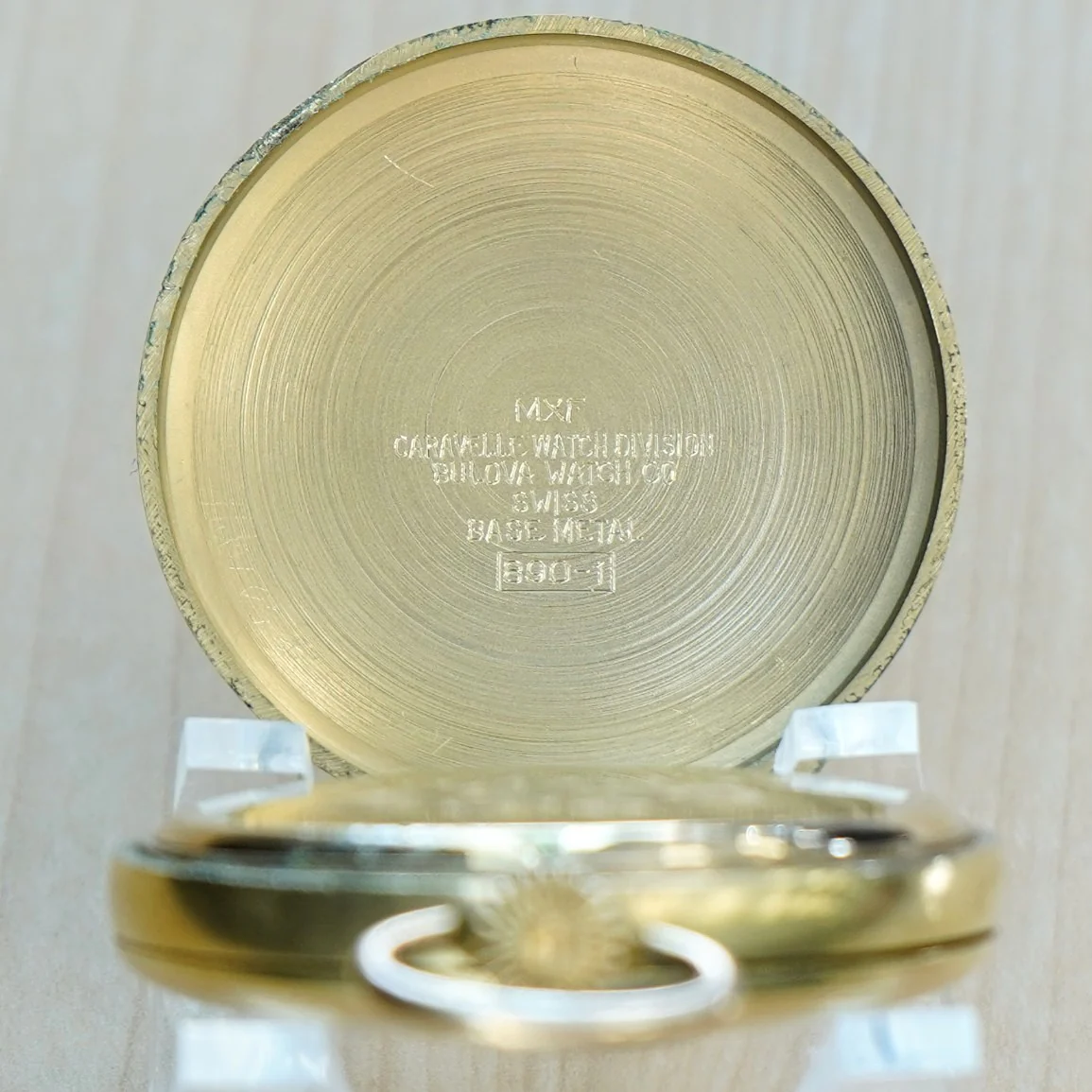 1964 CARAVELLE by Bulova Pocket Watch Hunter Case 17 Jewels Cal. 160A Swiss Made - Image 13