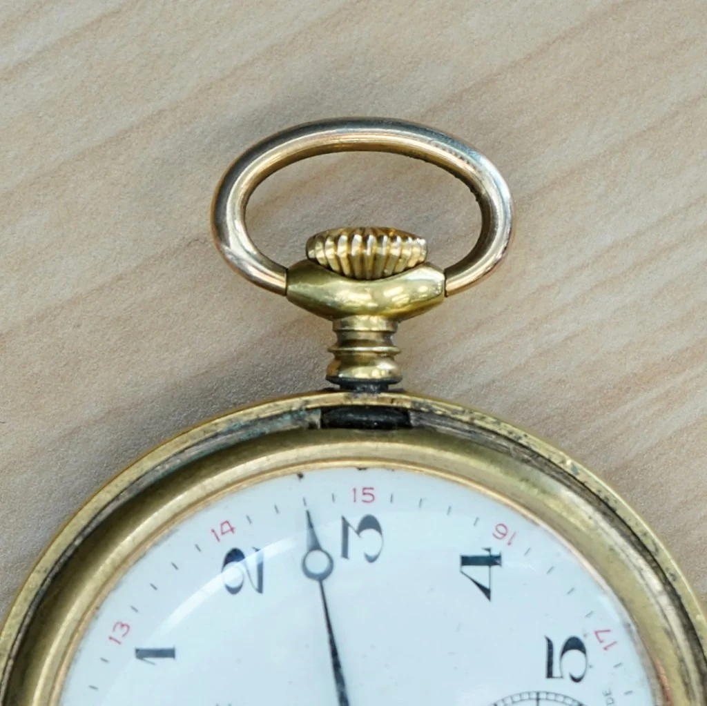 1964 CARAVELLE by Bulova Pocket Watch Hunter Case 17 Jewels Cal. 160A Swiss Made - Image 9